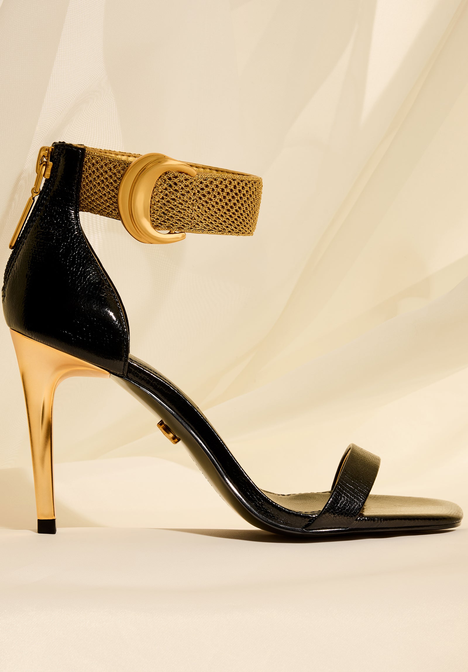Gold Trimmed One Shoulder Sheath Dress | Donna Karan