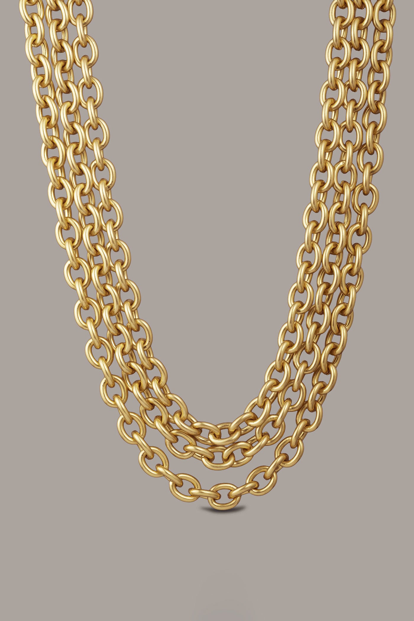 MULTI ROW CHAIN LINK COLLAR NECKLACE | View 2 | Necklaces