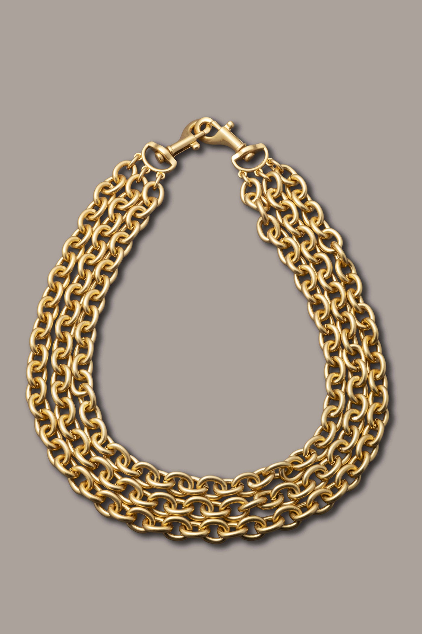 MULTI ROW CHAIN LINK COLLAR NECKLACE | View 1 | Necklaces