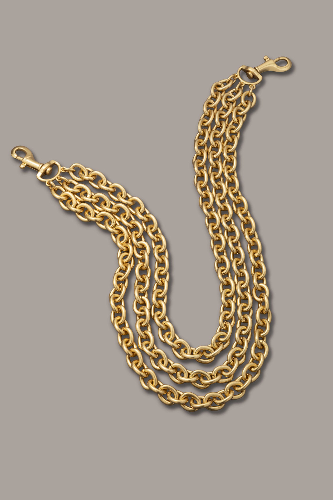 MULTI ROW CHAIN LINK COLLAR NECKLACE VIEW 3 | Necklaces