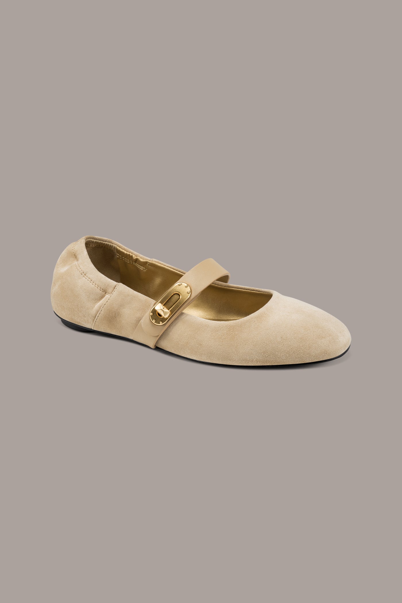 ANSELM SUEDE MARY JANE FLAT VIEW 2