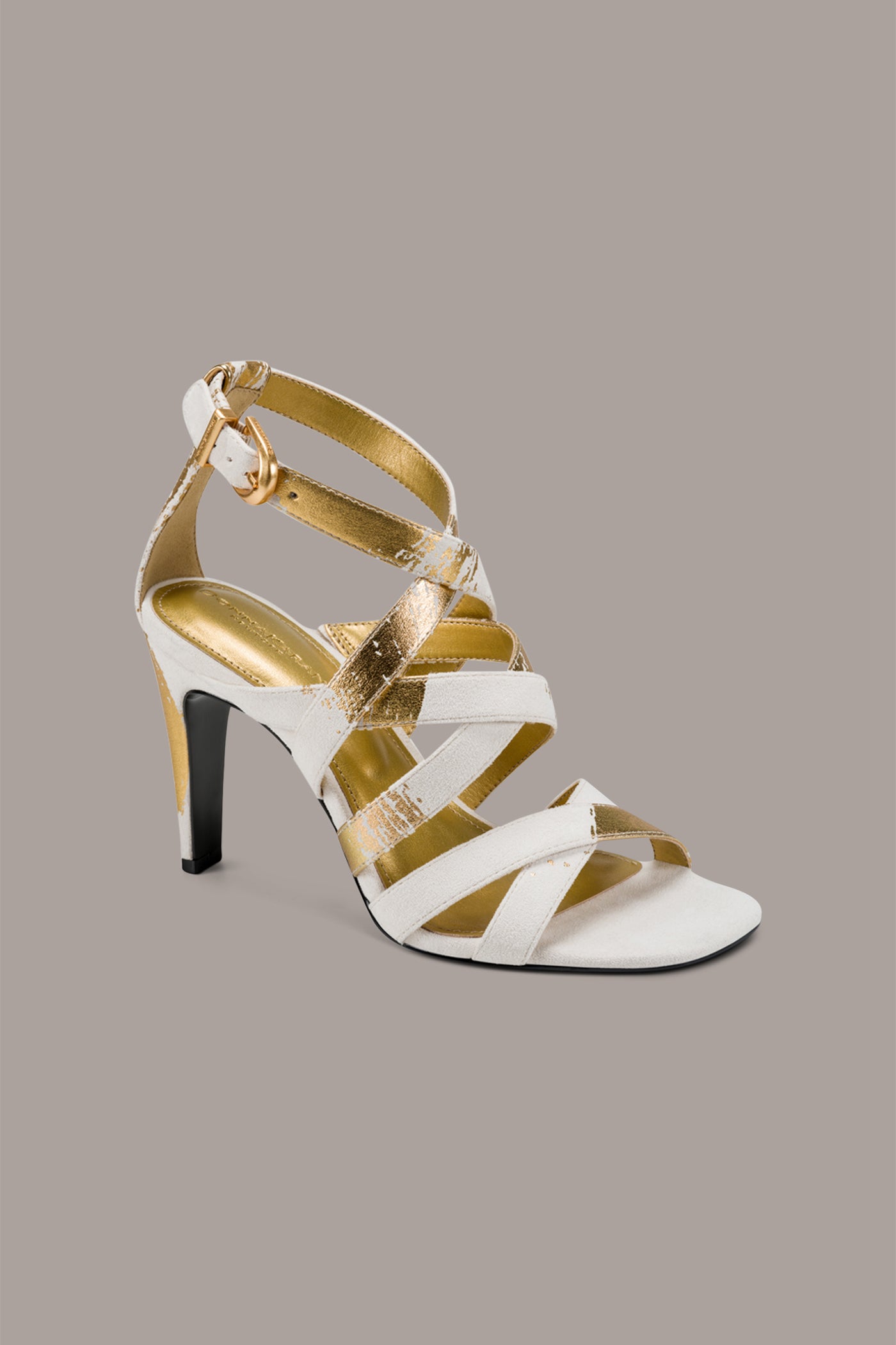 BRIARROSE METALLIC BRUSHSTROKE SANDAL | View 1 | Shoes