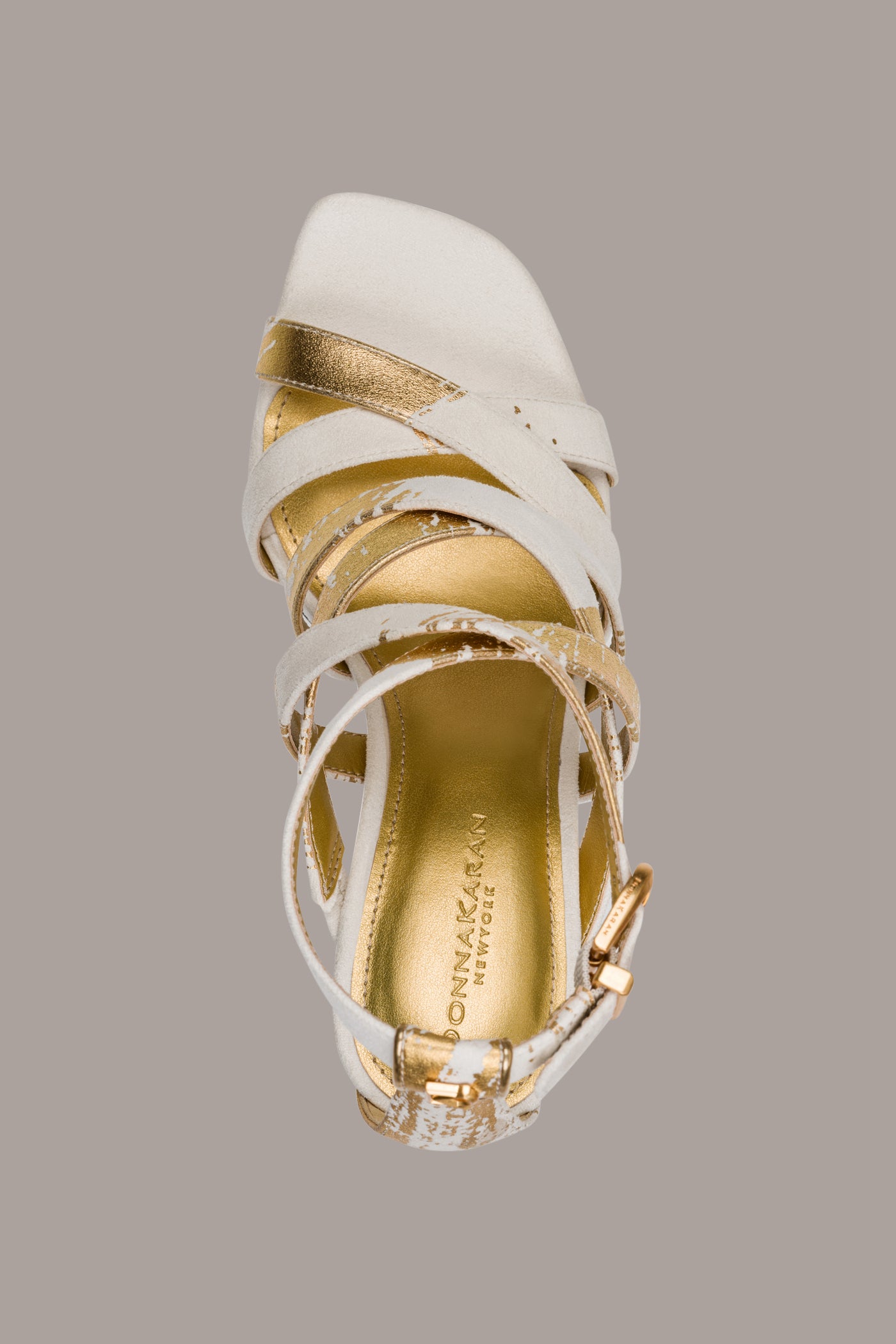 BRIARROSE METALLIC BRUSHSTROKE SANDAL VIEW 3 | Shoes