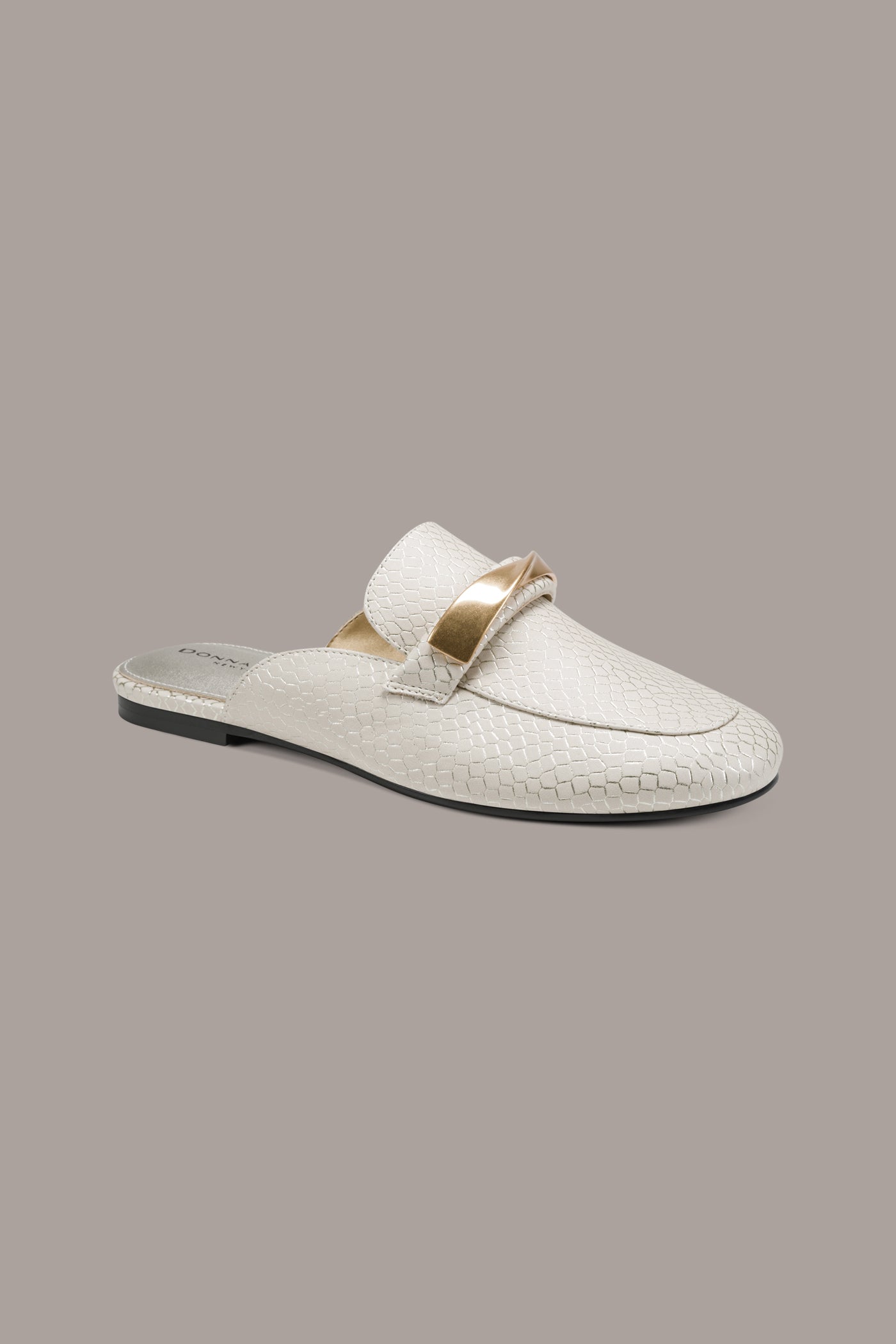 DAKOTA SNAKE EFFECT LOAFER MULE VIEW 1