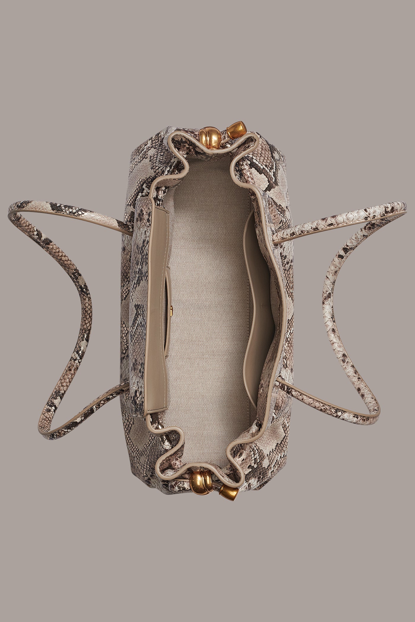CASHMERE SNAKE-EFFECT MEDIUM TOTE VIEW 6 | New Bags