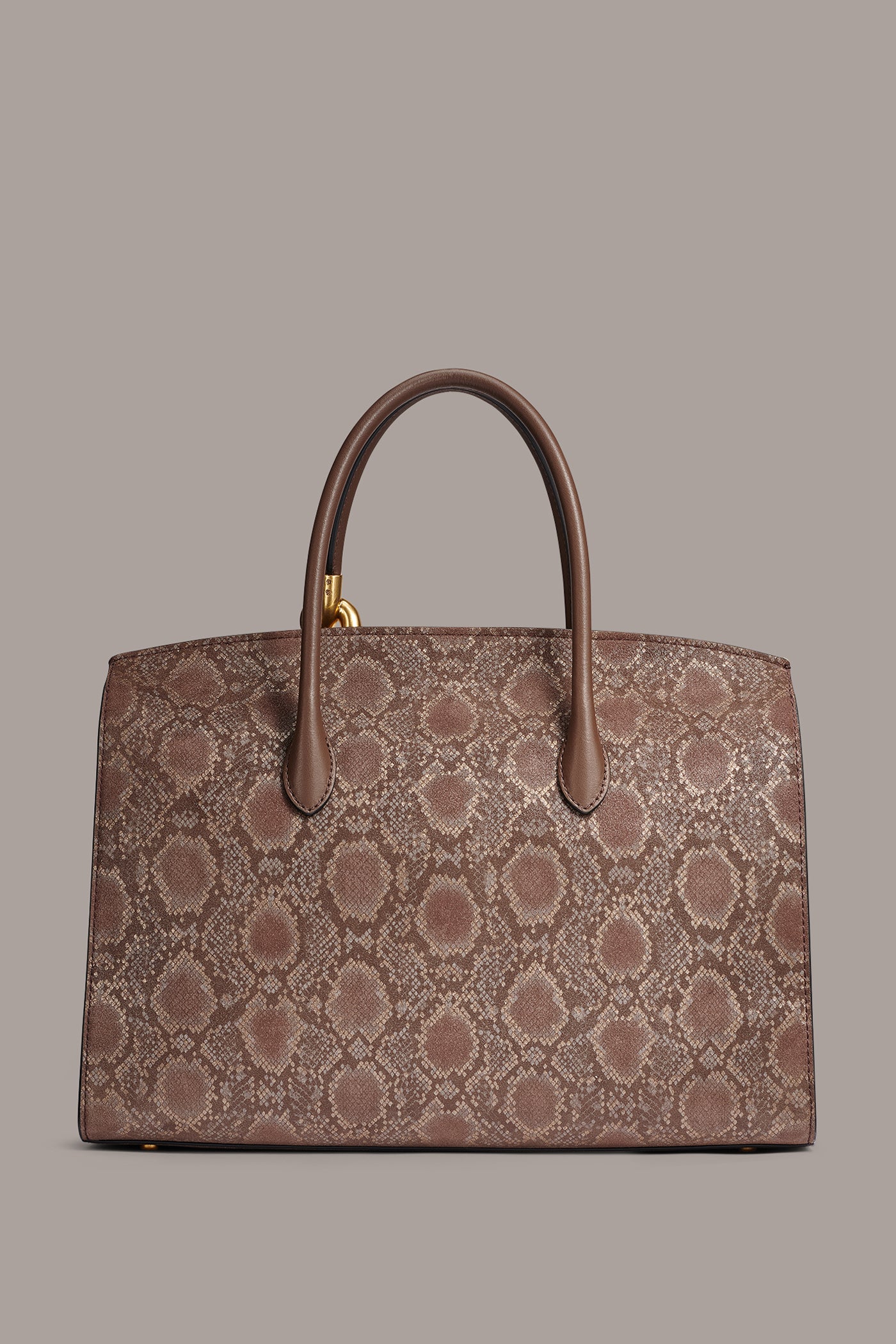 LODEN SNAKE-EFFECT SATCHEL BAG (alternate view)