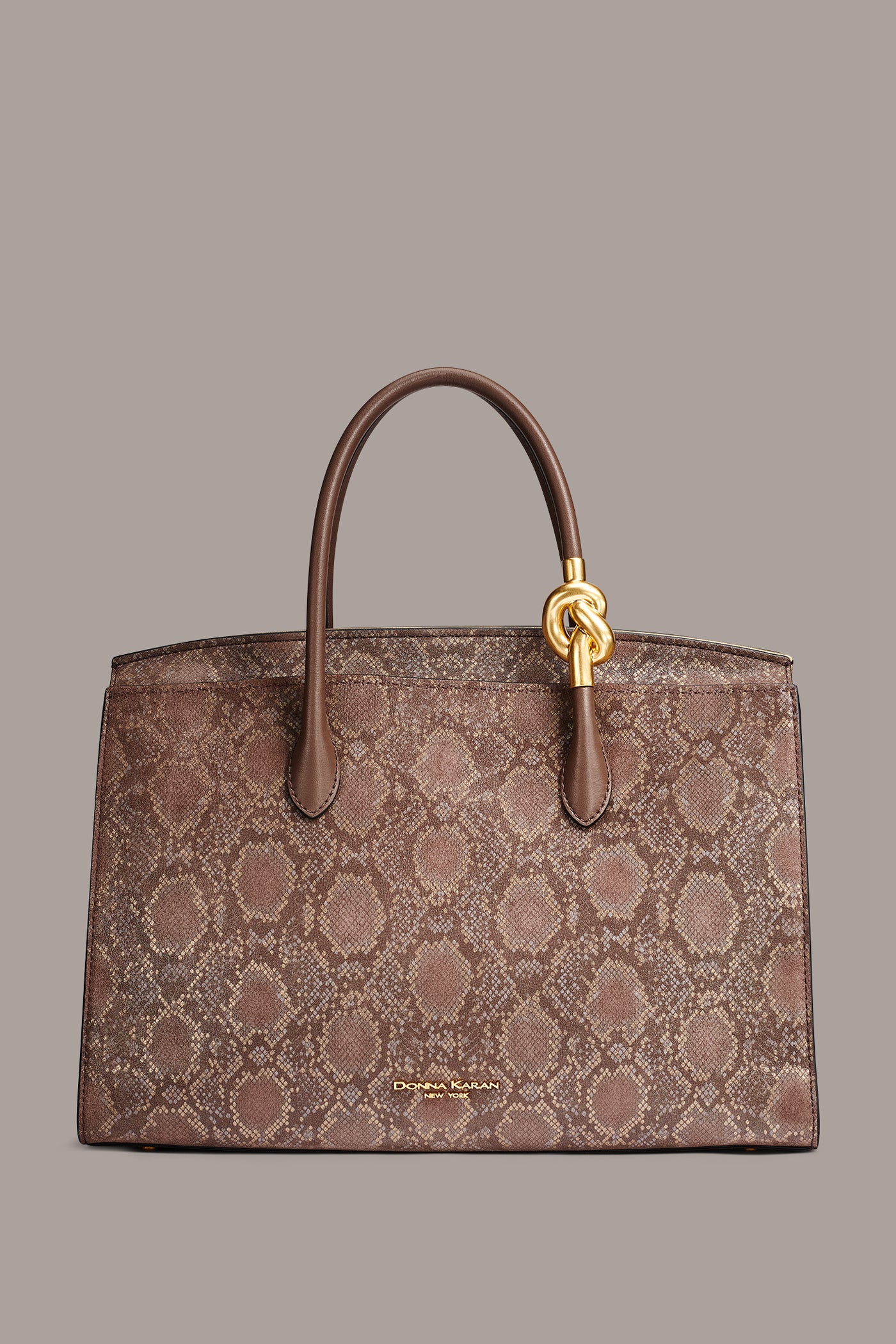 LODEN SNAKE-EFFECT SATCHEL BAG