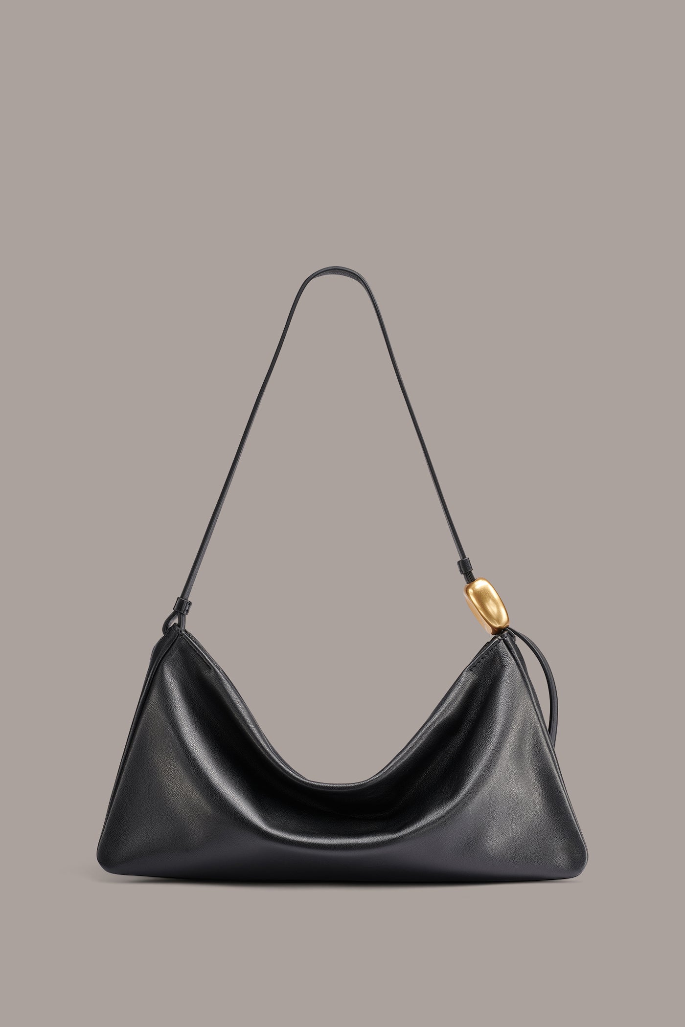 VELVET SUEDE LARGE SHOULDER BAG VIEW 3