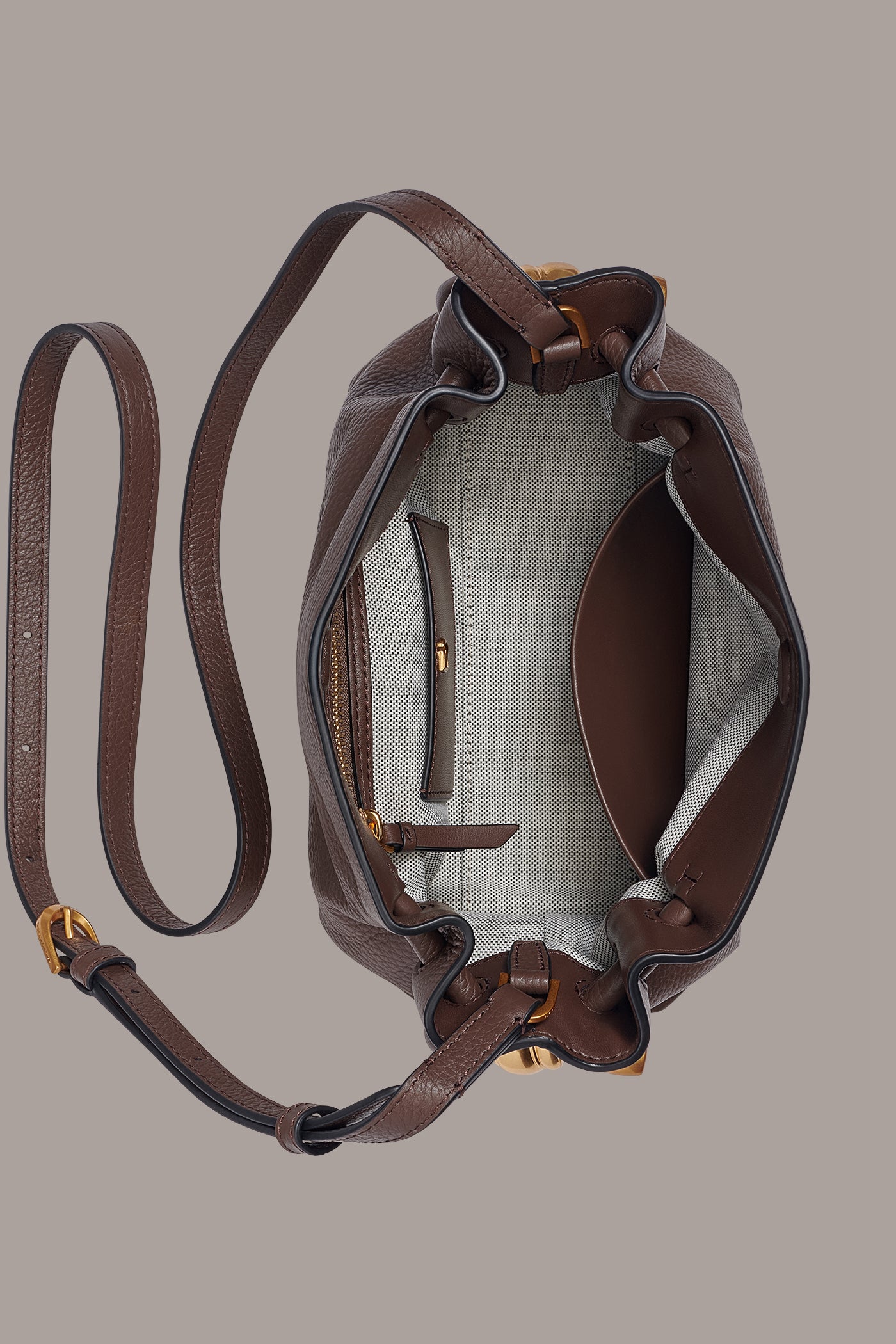 CASHMERE LEATHER CROSSBODY BAG VIEW 7