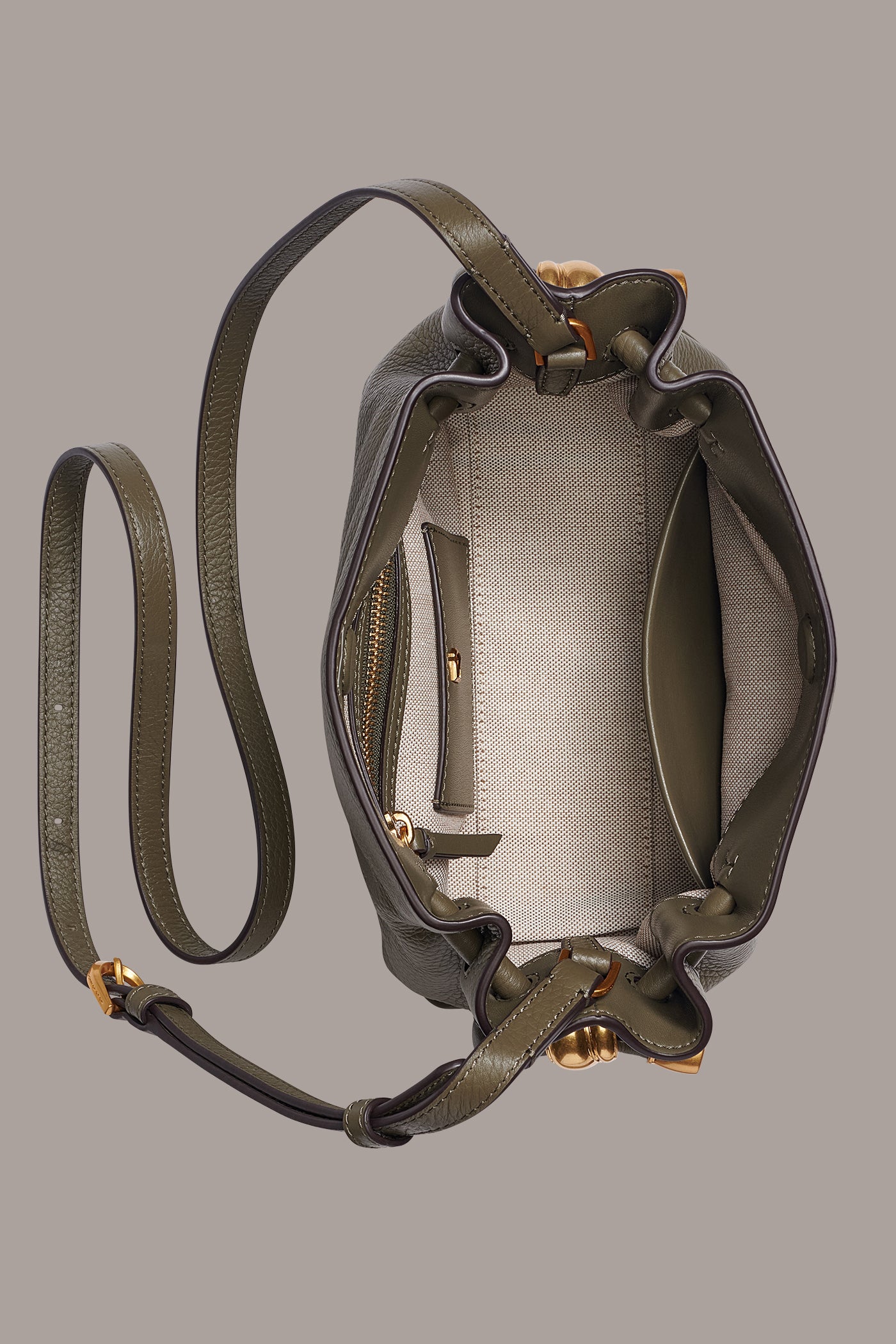 CASHMERE LEATHER CROSSBODY BAG VIEW 6