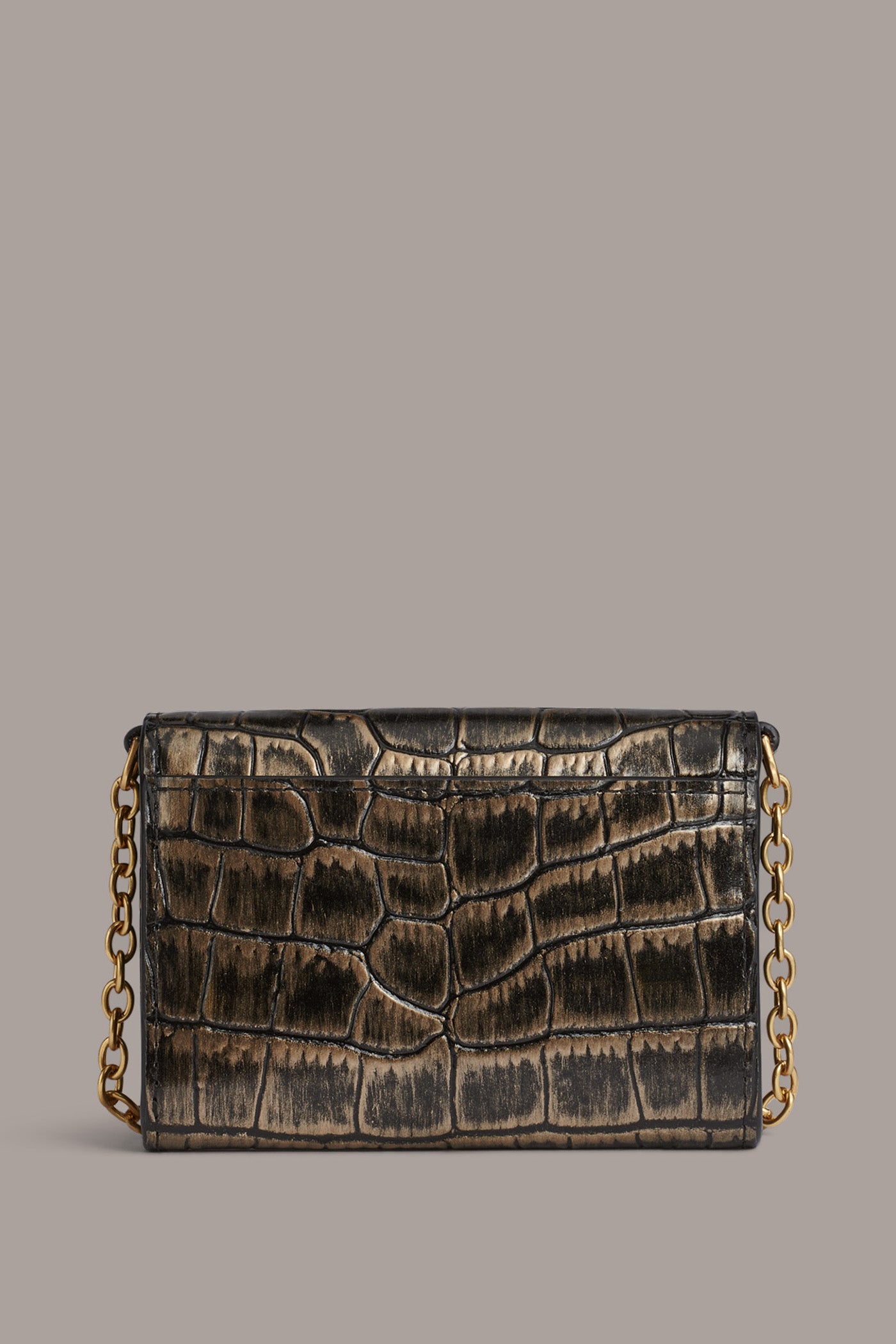 MALVERNE METALLIC CROC-EFFECT MINI CROSSBODY BAG VIEW 4 | Bags