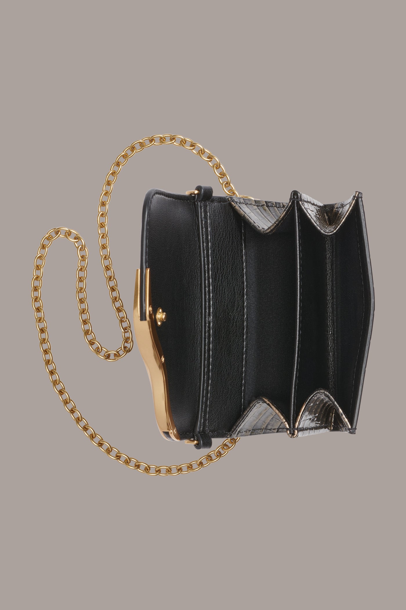 MALVERNE METALLIC CROC-EFFECT MINI CROSSBODY BAG VIEW 5 | Bags
