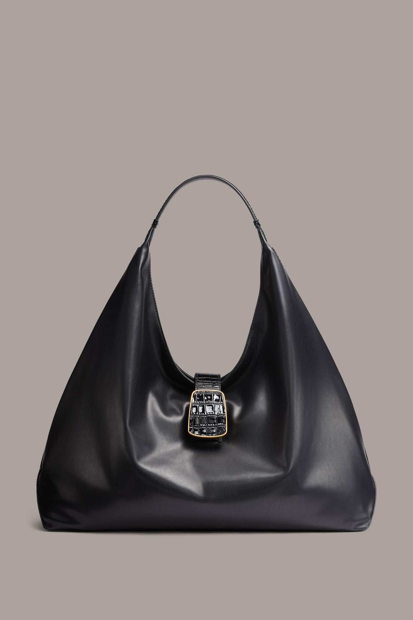 PERCALE CROC-PANELED SHOULDER BAG | View 1 | New Arrivals