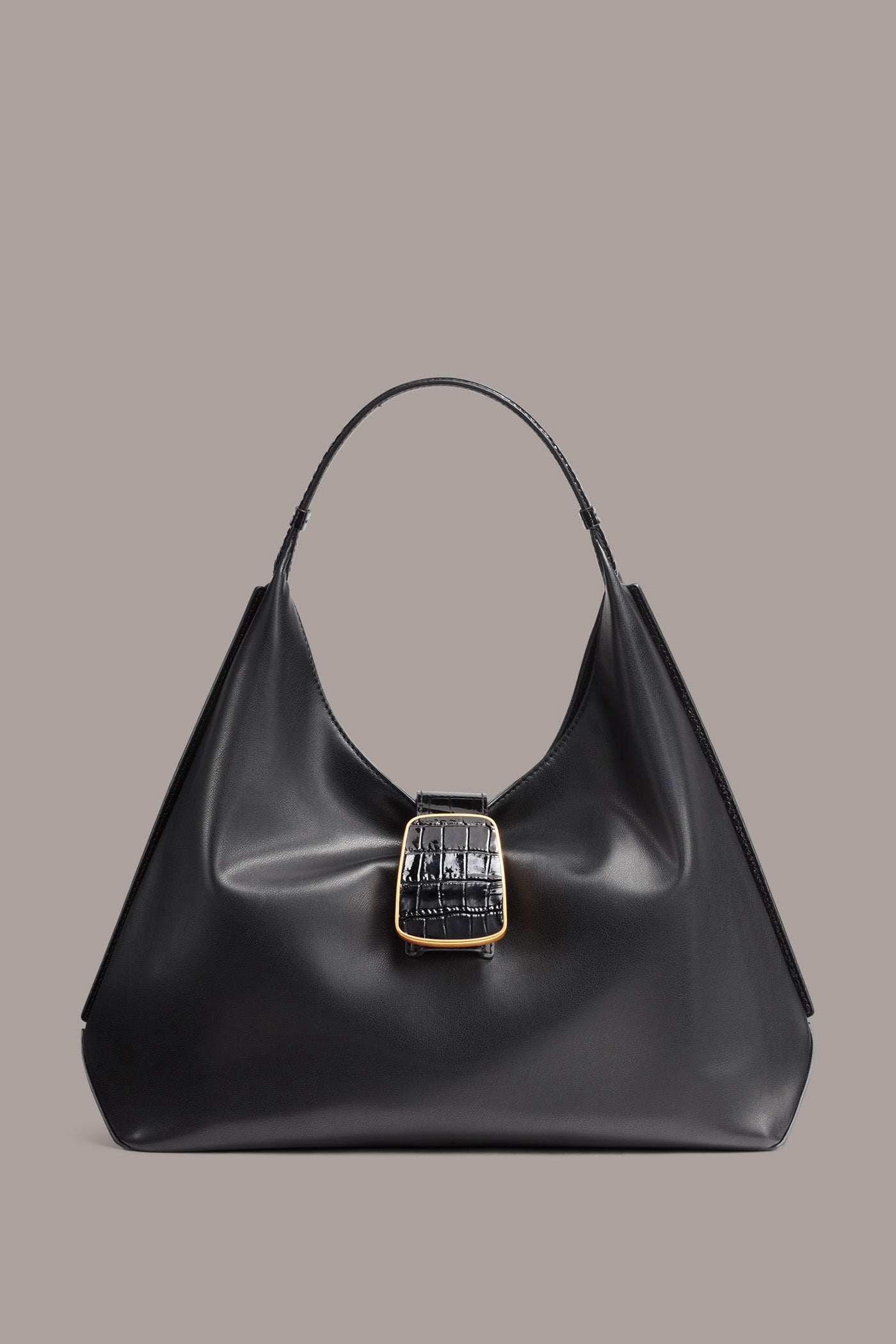 PERCALE SMALL CROC-PANELED SHOULDER BAG | View 1 | New Arrivals