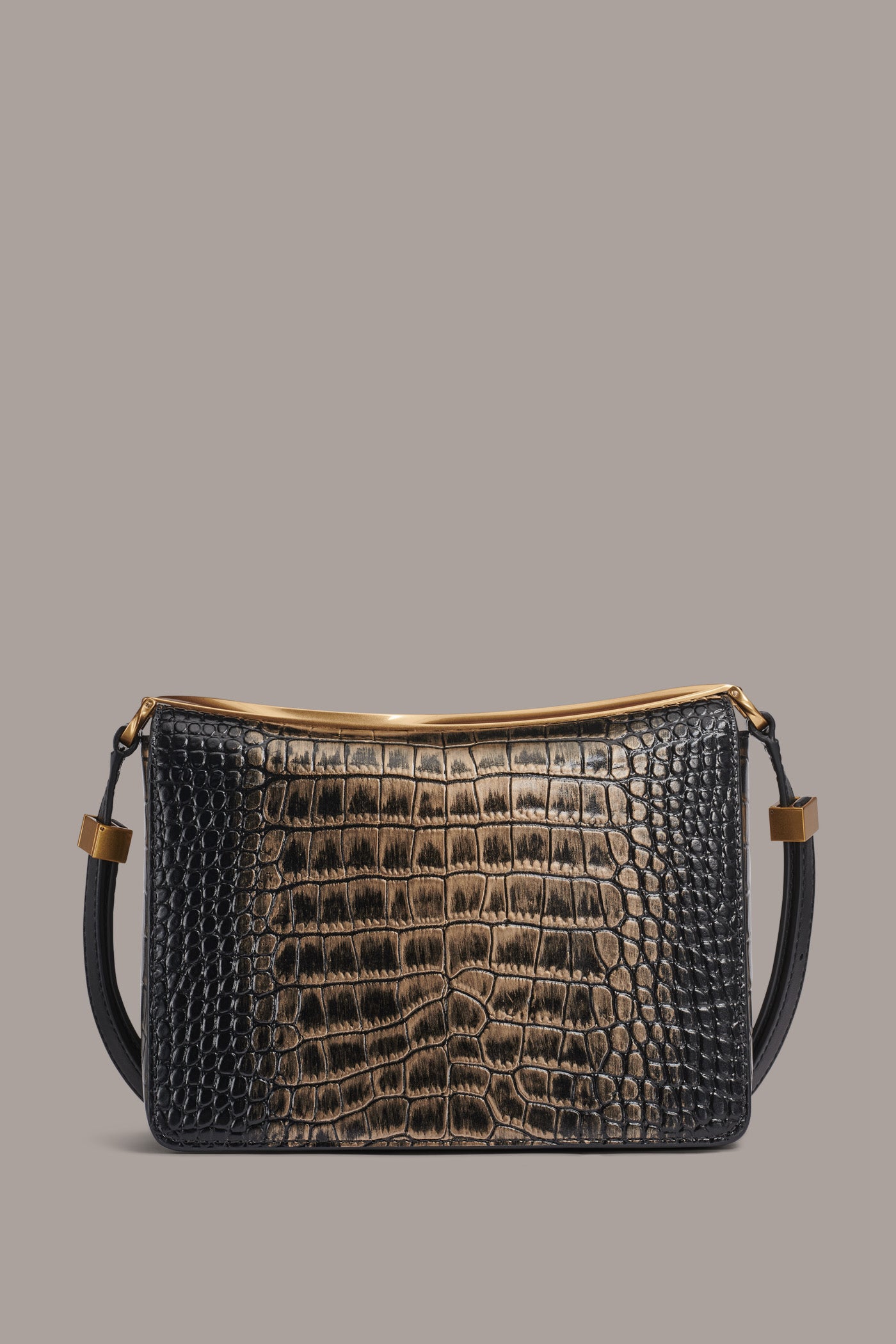 JERICHO METALLIC CROC-EFFECT SHOULDER BAG VIEW 4 | New Arrivals