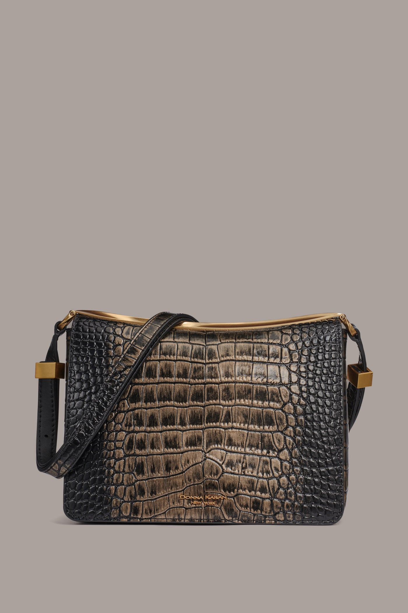 JERICHO METALLIC CROC-EFFECT SHOULDER BAG | View 1 | New Arrivals