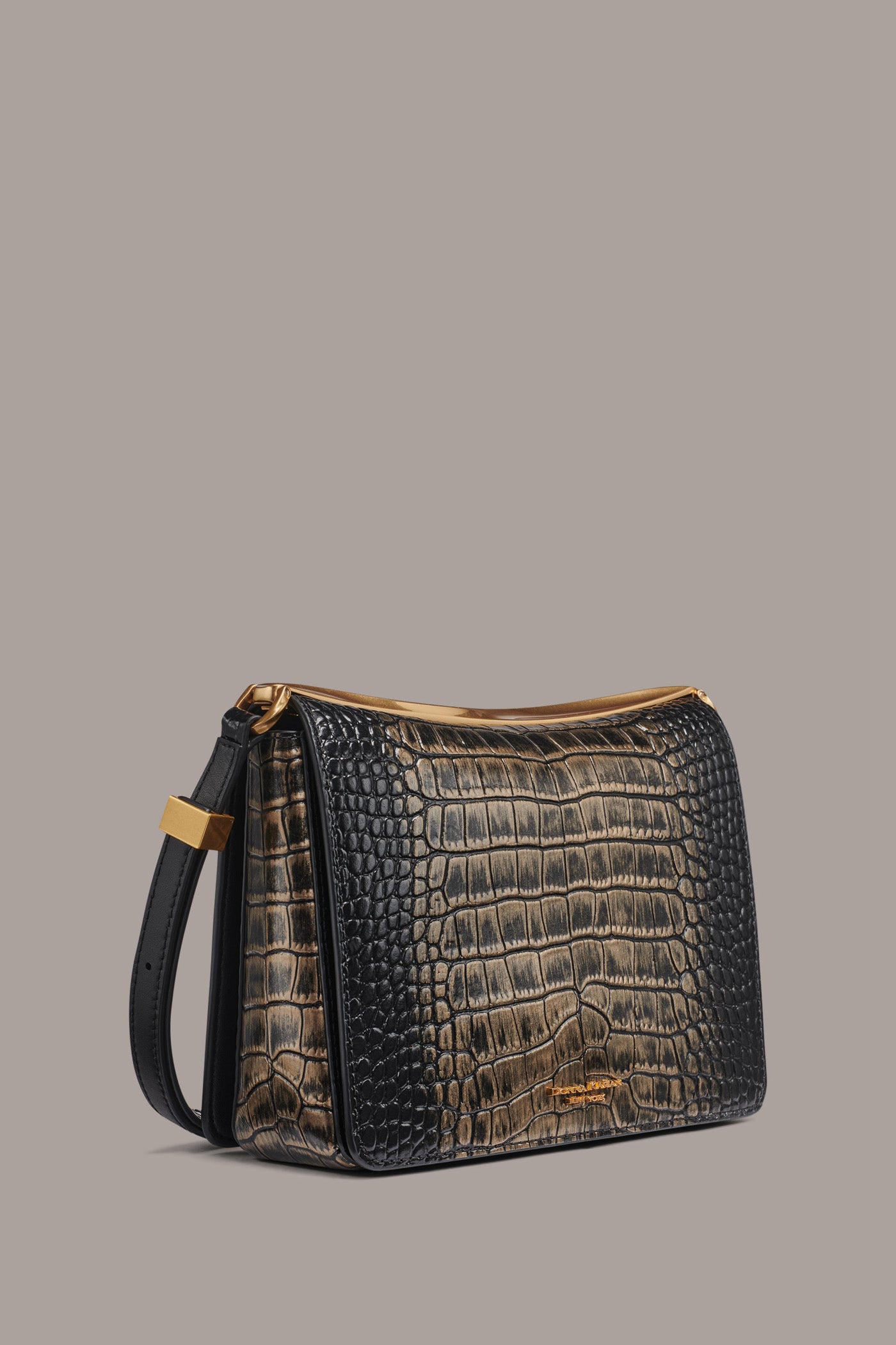 JERICHO METALLIC CROC-EFFECT SHOULDER BAG VIEW 3 | New Arrivals
