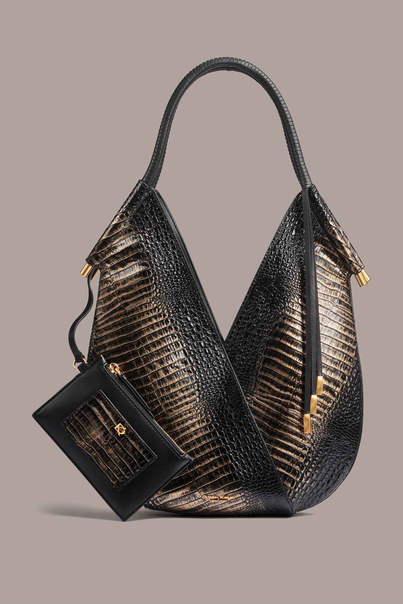 BALDWIN CROC-EFFECT MINI SHOULDER BAG | View 1 | BALDWIN