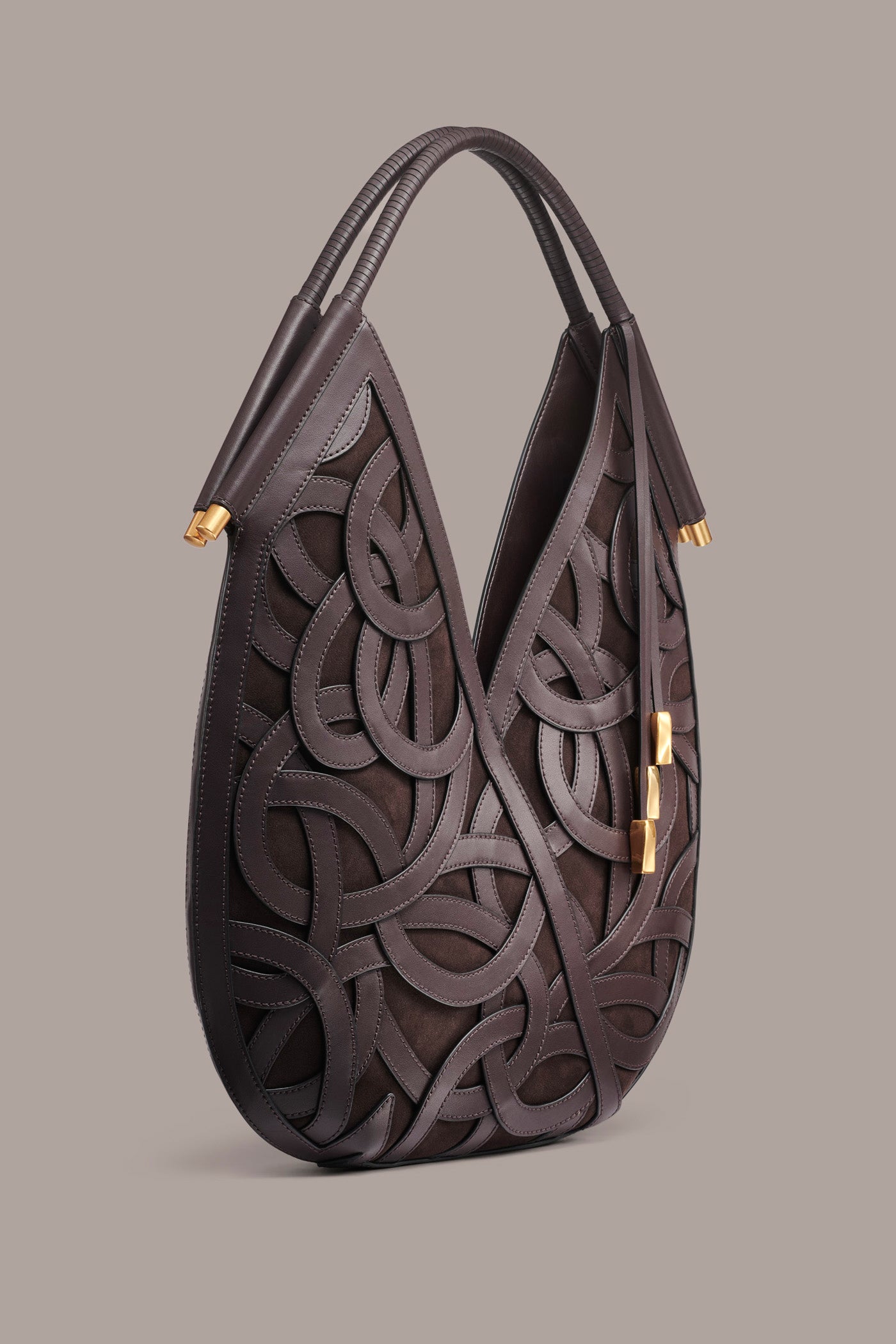 BALDWIN WOVEN ABSTRACT SHOULDER BAG VIEW 3 | Fall Collection