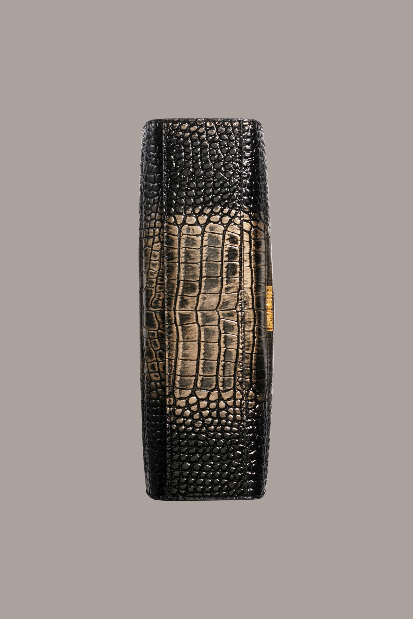 COMMACK METALLIC CROCO CLUTCH VIEW 6 | New Arrivals