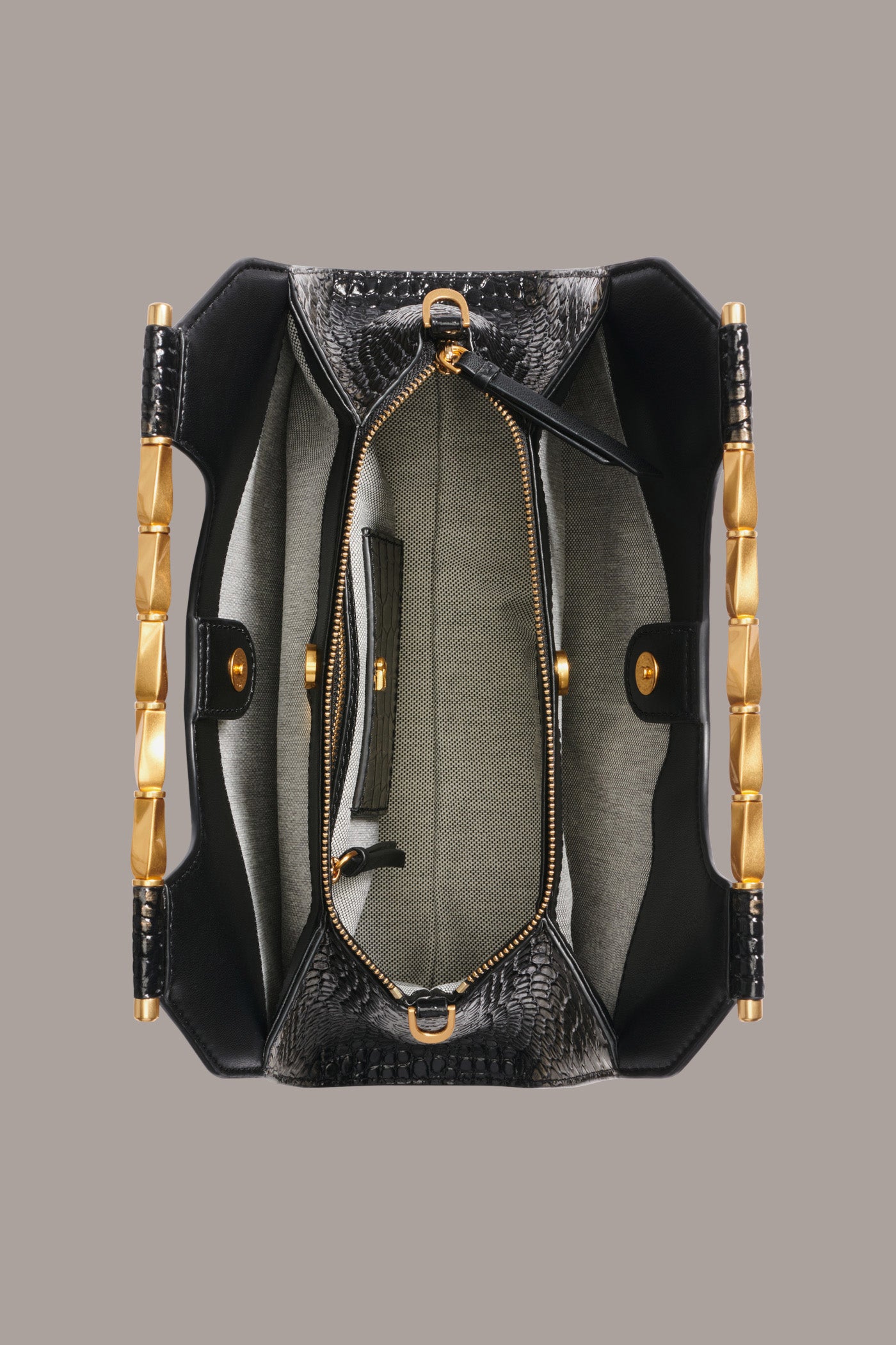 COMMACK METALLIC CROCO CLUTCH VIEW 5 | New Arrivals