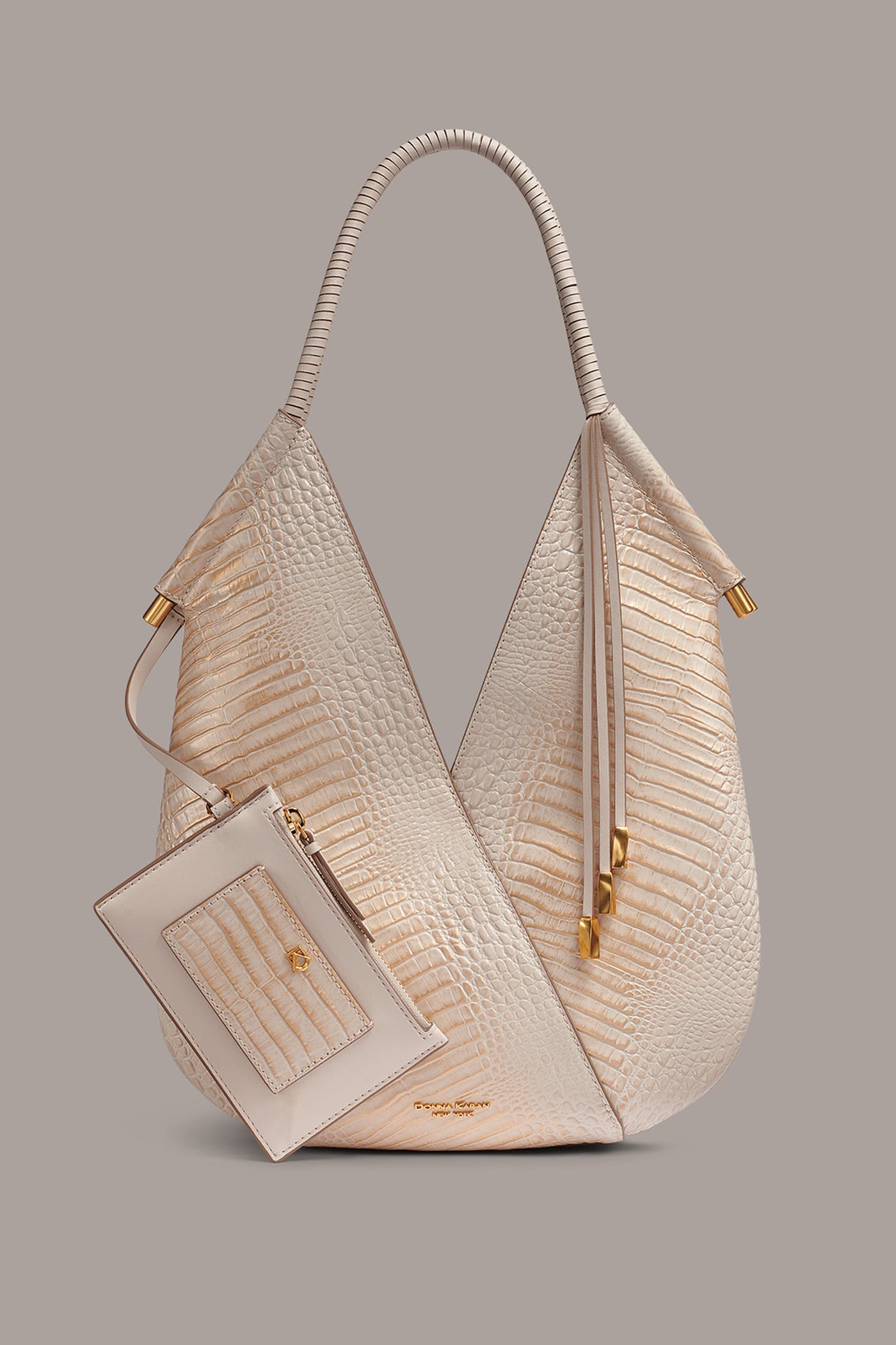 BALDWIN CROC-EFFECT LEATHER MINI SHOULDER BAG VIEW 1