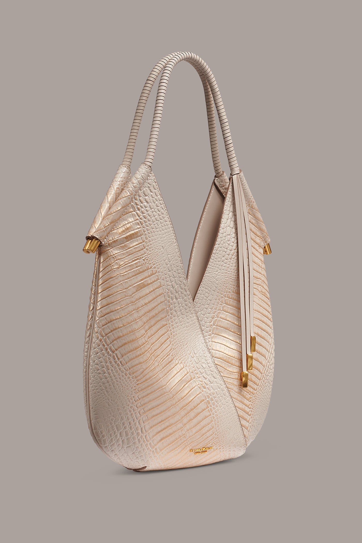 BALDWIN CROC-EFFECT LEATHER MINI SHOULDER BAG VIEW 3
