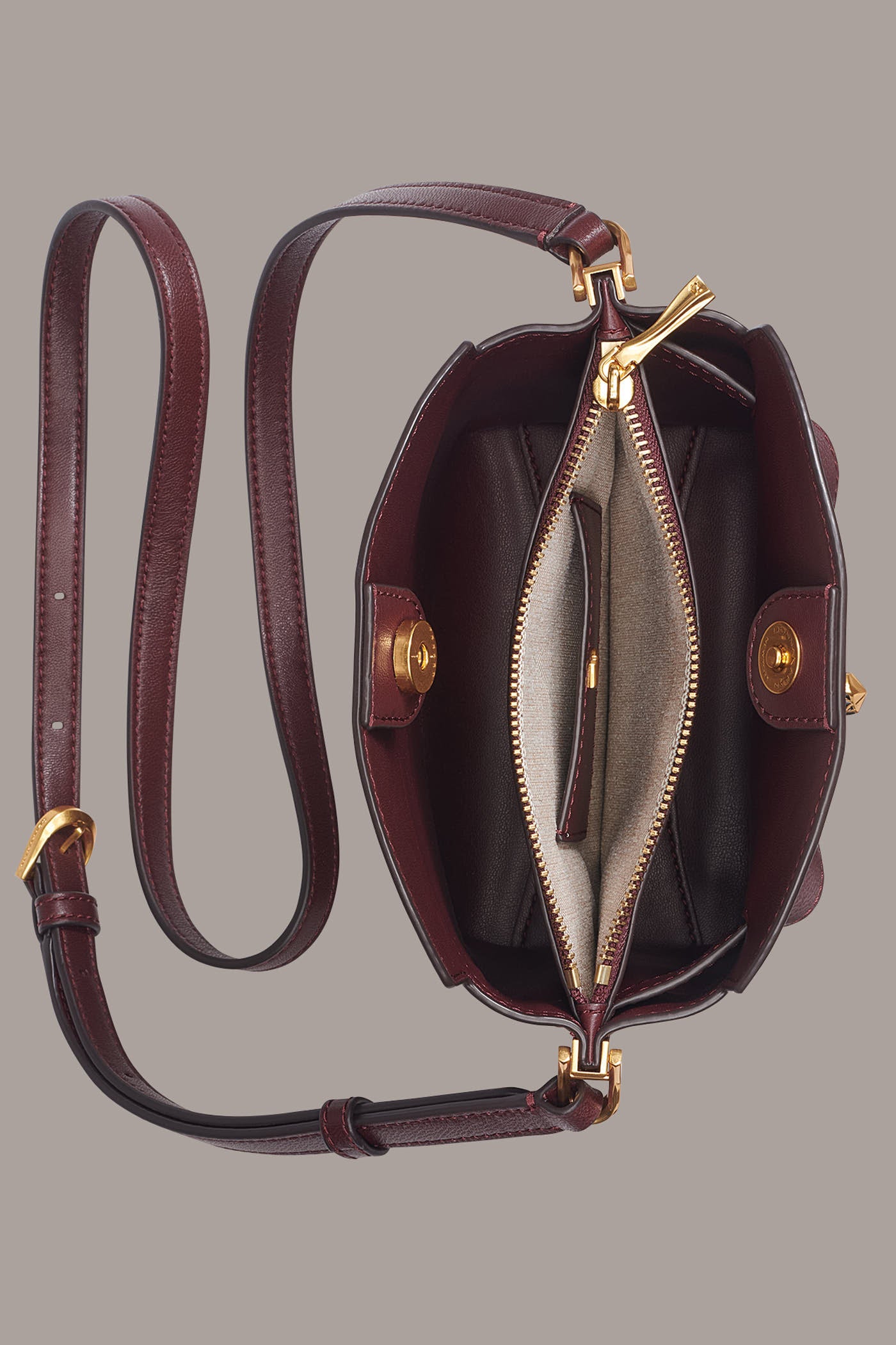 BRIDGEHAMPTON LEATHER SMALL CROSSBODY BAG VIEW 3