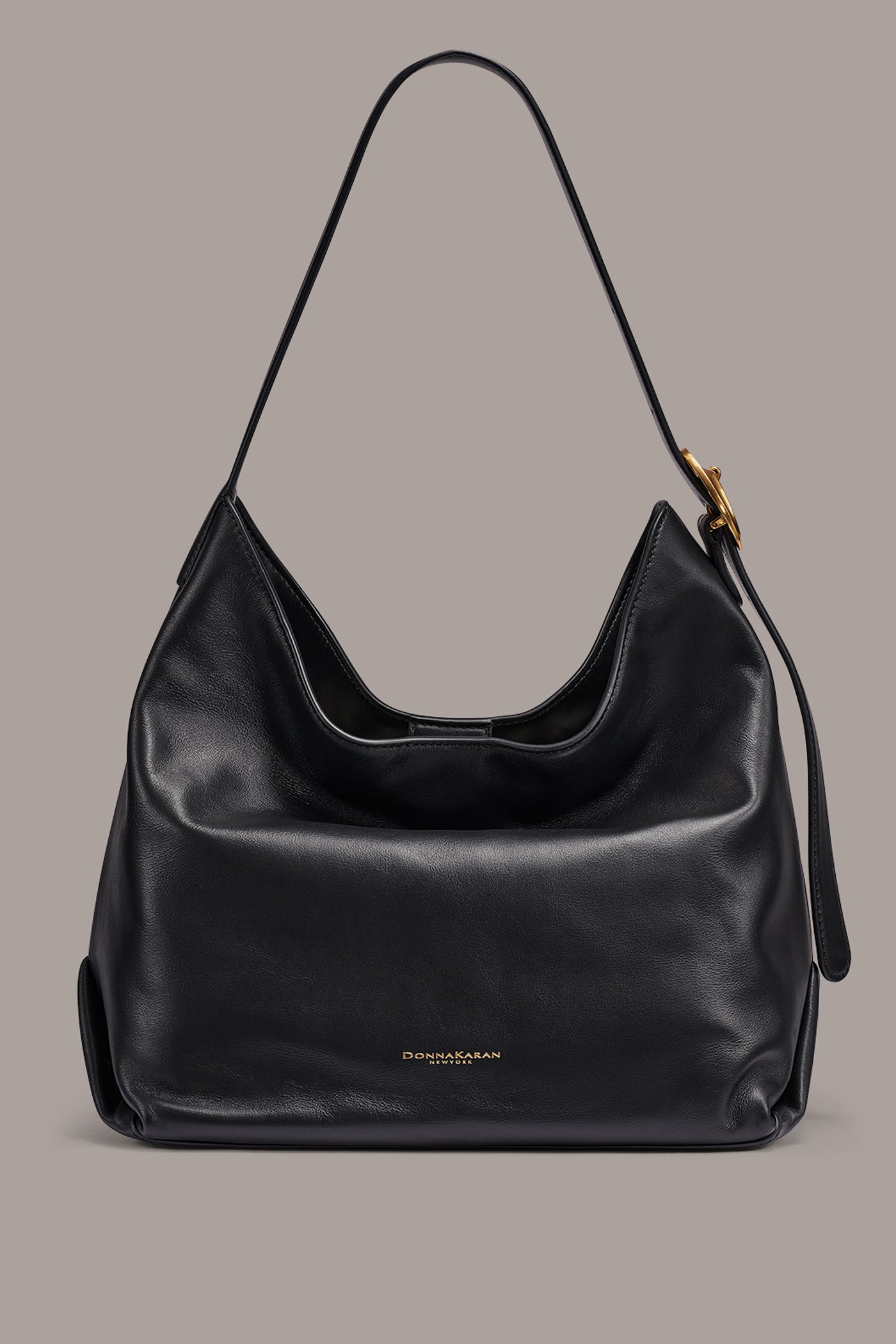 BROCADE LEATHER HOBO BAG VIEW 1