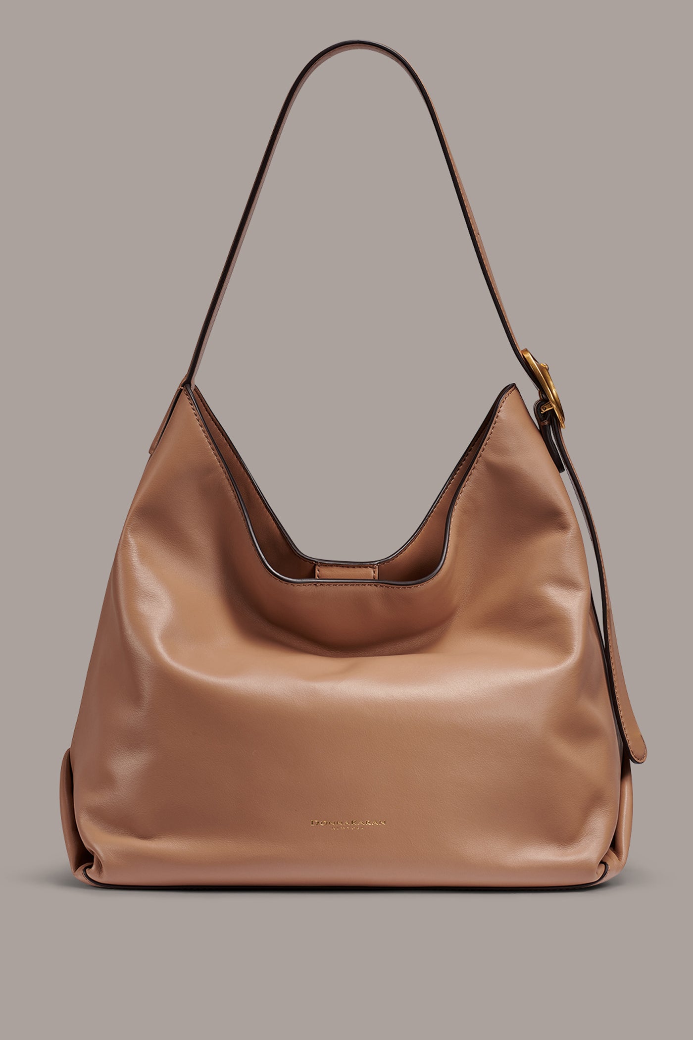 BROCADE LEATHER HOBO BAG VIEW 1