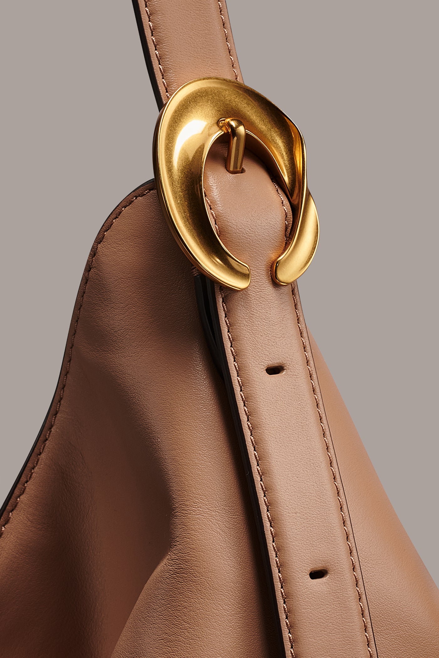 BROCADE LEATHER HOBO BAG VIEW 4