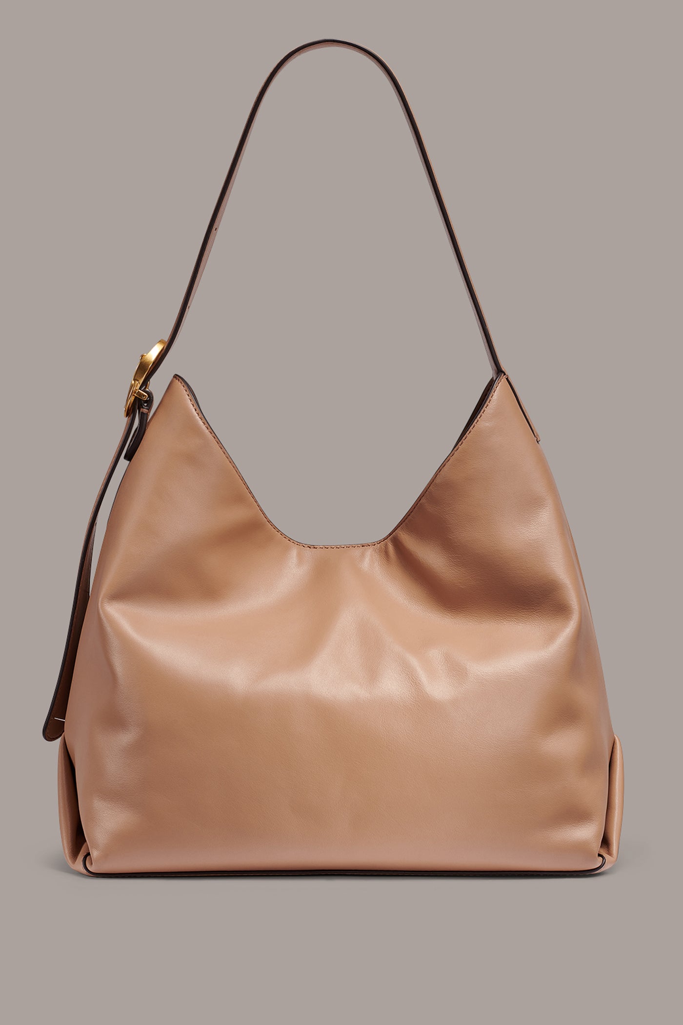 BROCADE LEATHER HOBO BAG VIEW 6
