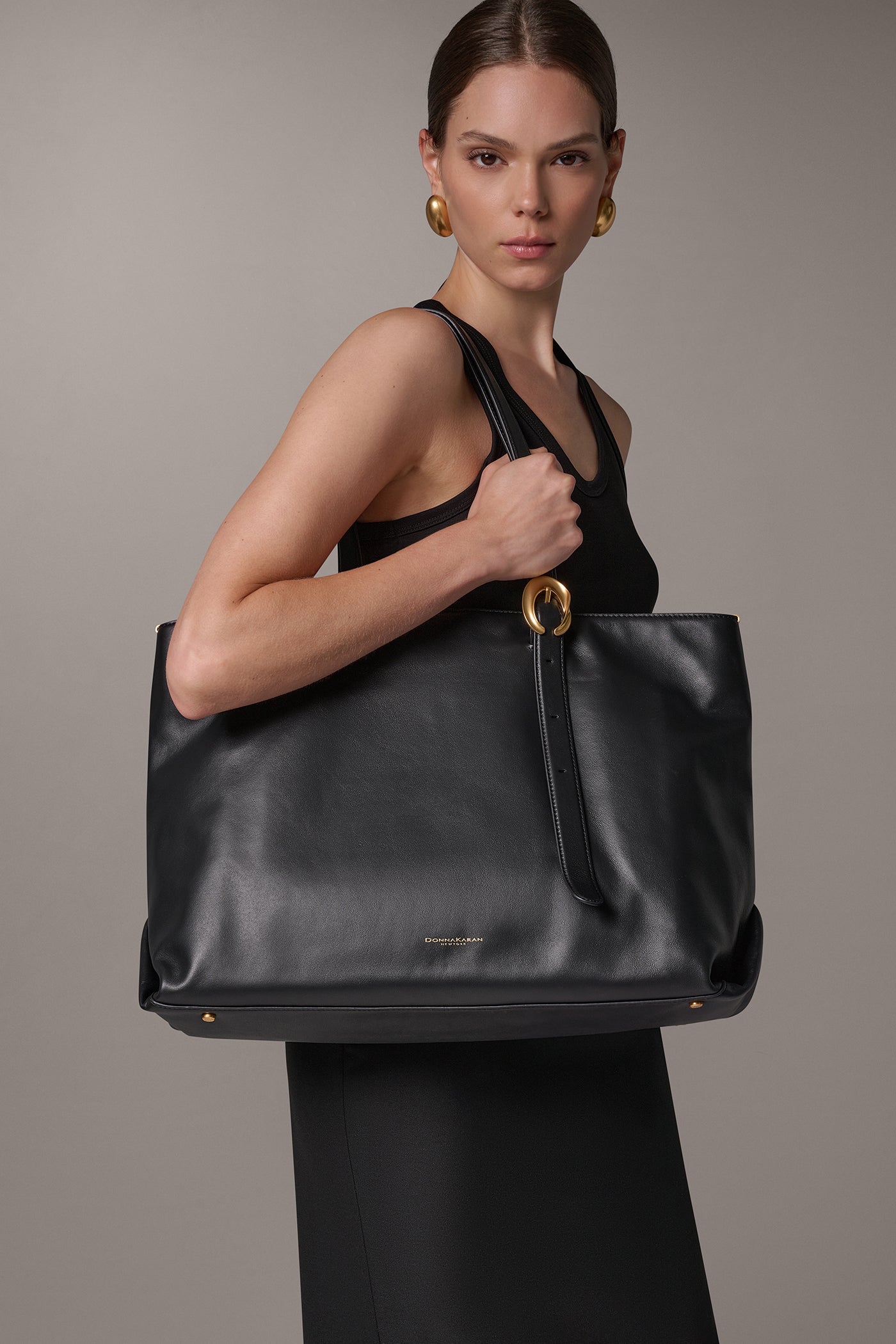 BROCADE LEATHER TOTE VIEW 5