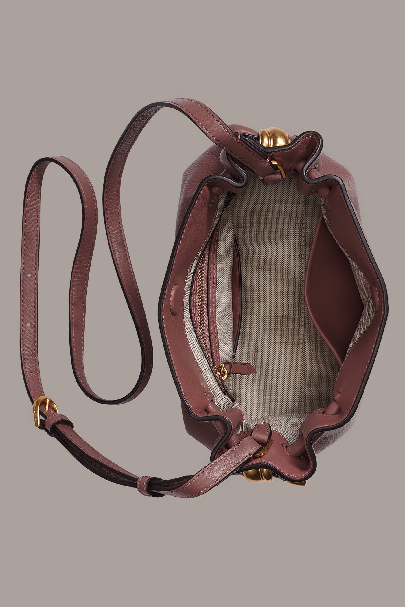 CASHMERE LEATHER CROSSBODY BAG VIEW 4