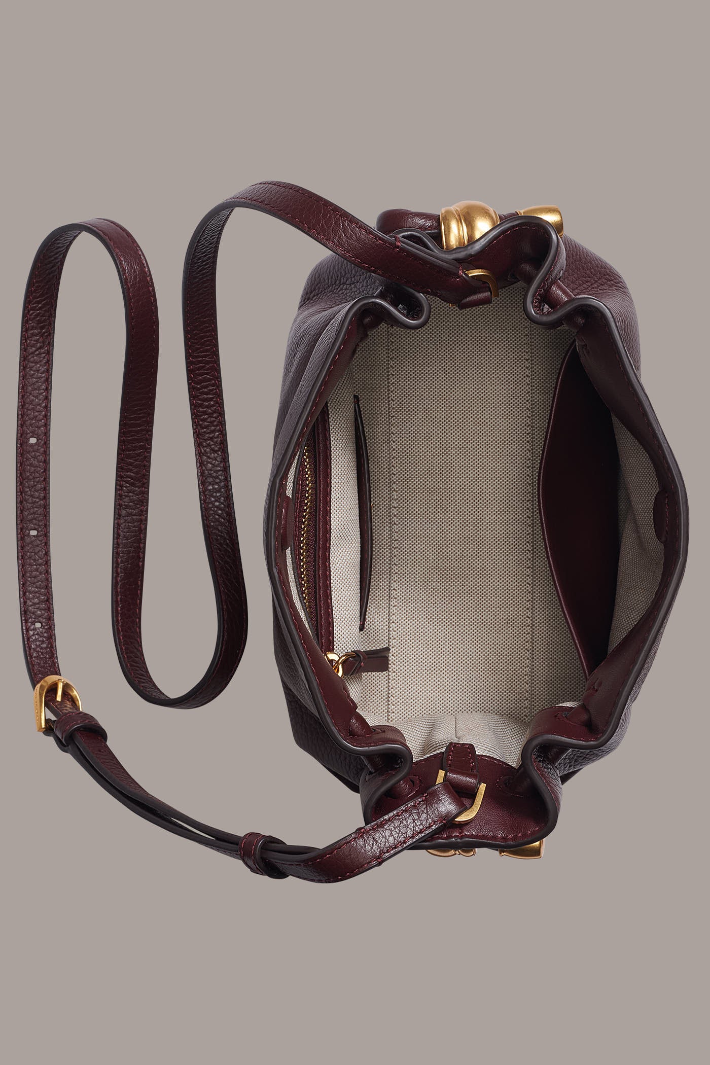 CASHMERE LEATHER CROSSBODY BAG VIEW 3
