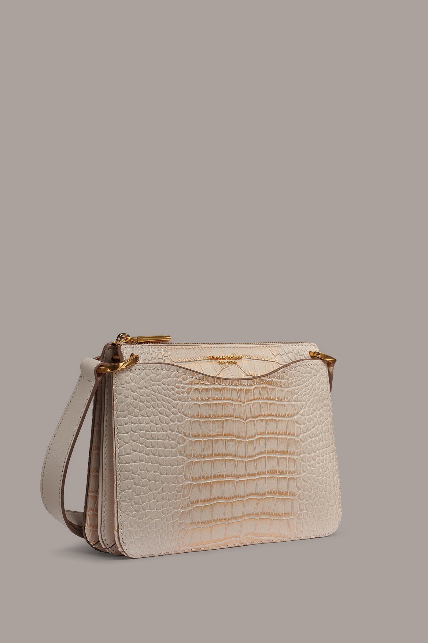 GLENWOOD CROC-EFFECT LEATHER CROSSBODY BAG VIEW 2