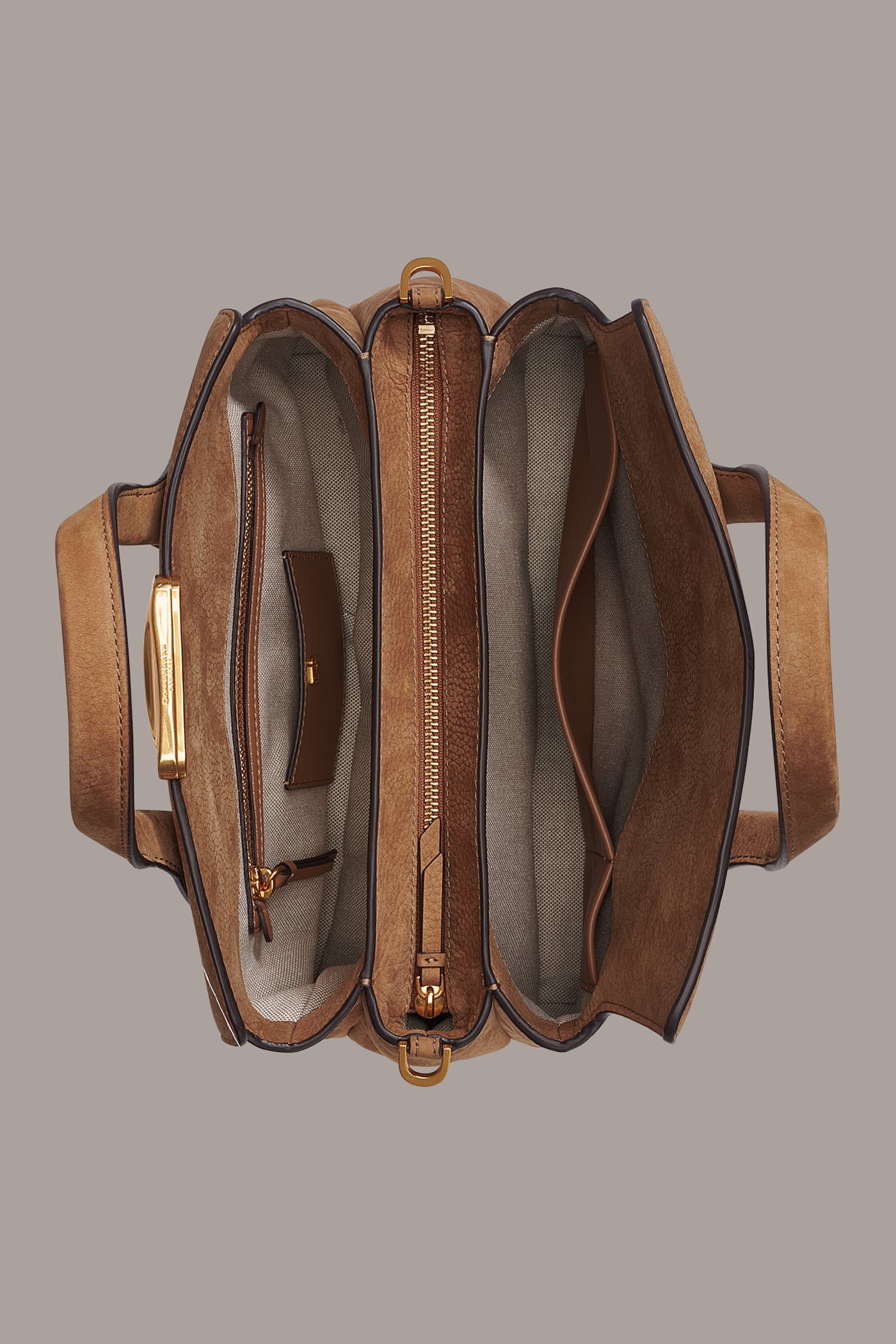 AMAGANSETT SUEDE SATCHEL BAG VIEW 3