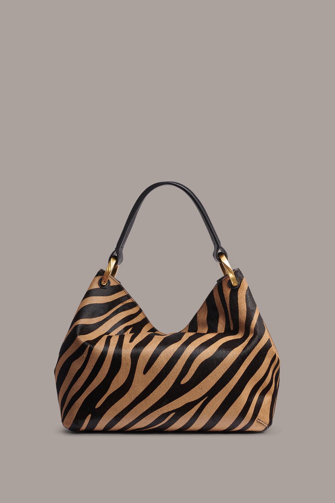 GLENWOOD ZEBRA CALF HAIR SHOULDER BAG VIEW 7