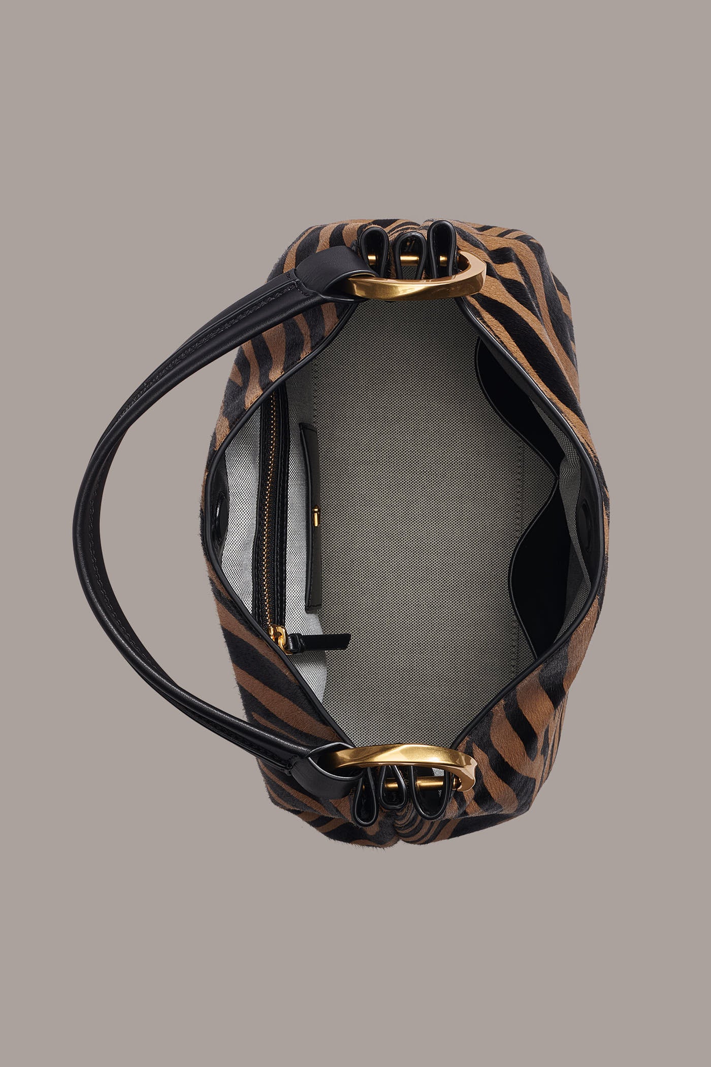 GLENWOOD ZEBRA CALF HAIR SHOULDER BAG VIEW 5