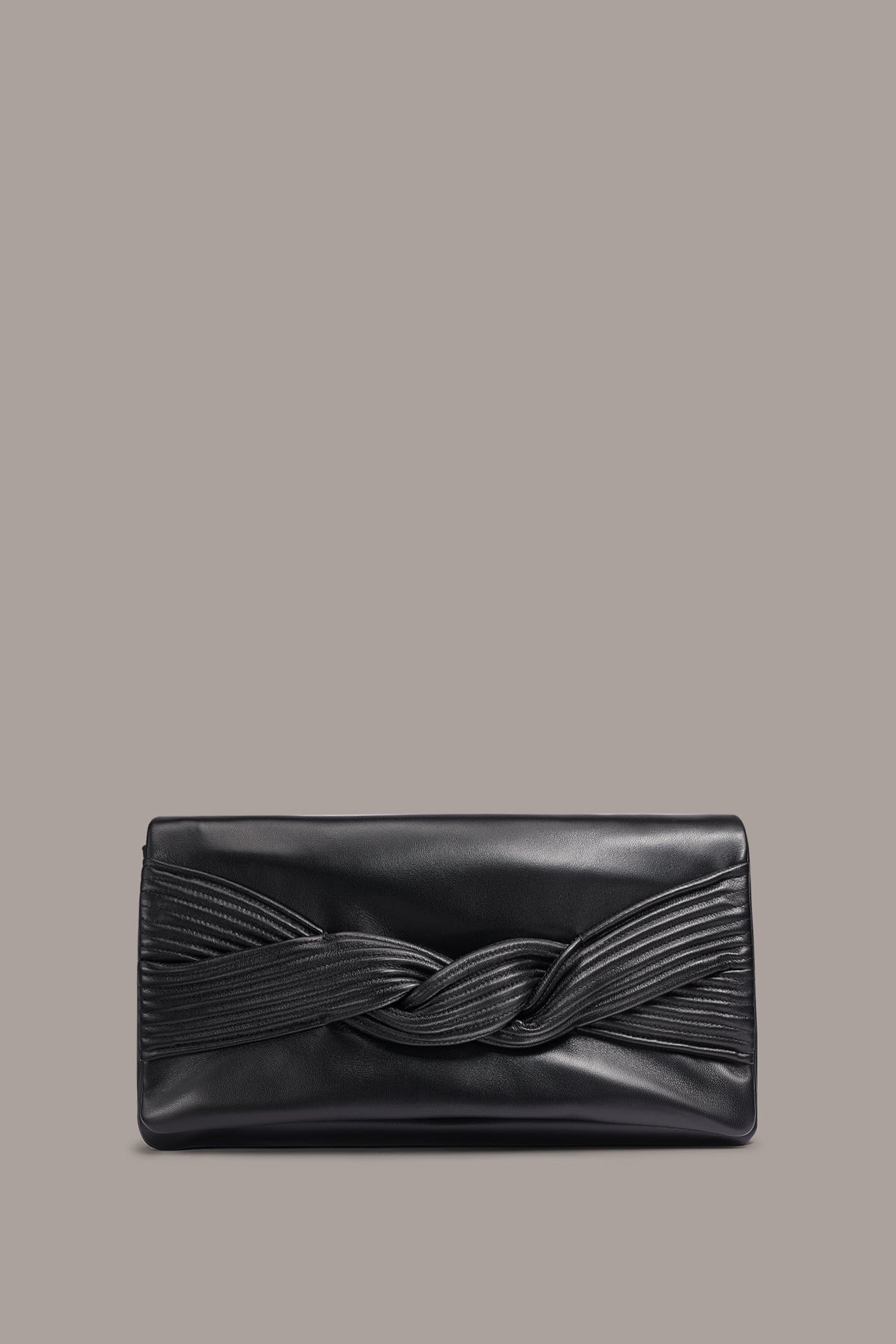 GRENADINE LEATHER CLUTCH VIEW 1