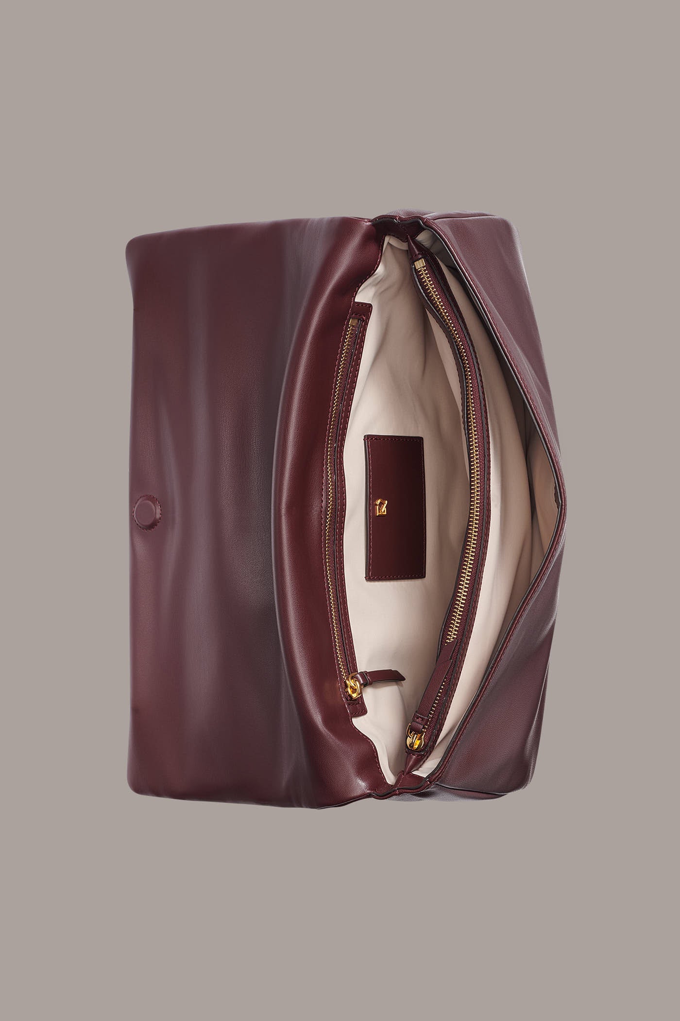 GRENADINE LEATHER CLUTCH VIEW 2
