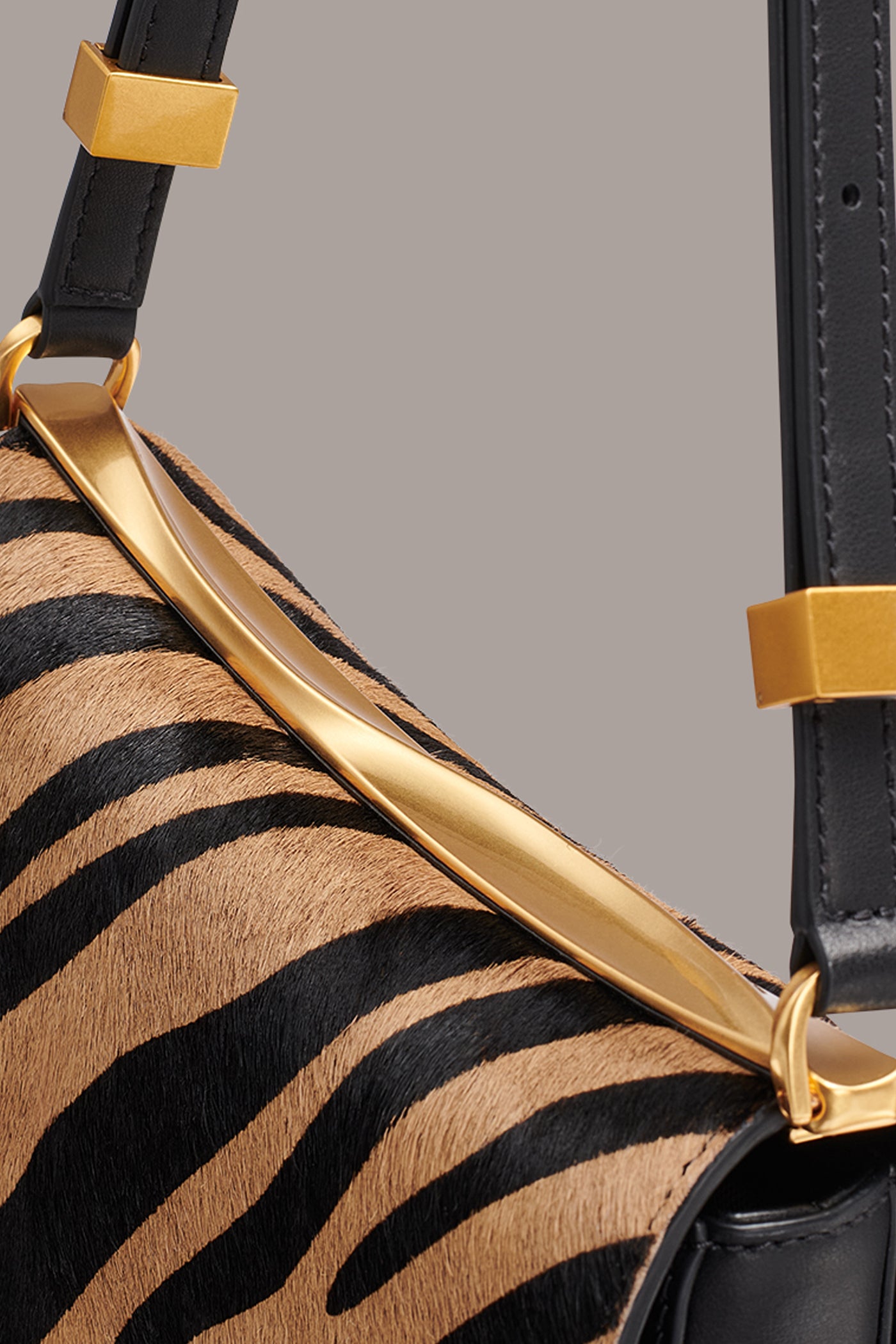 JERICHO ZEBRA CALF HAIR SHOULDER BAG VIEW 6