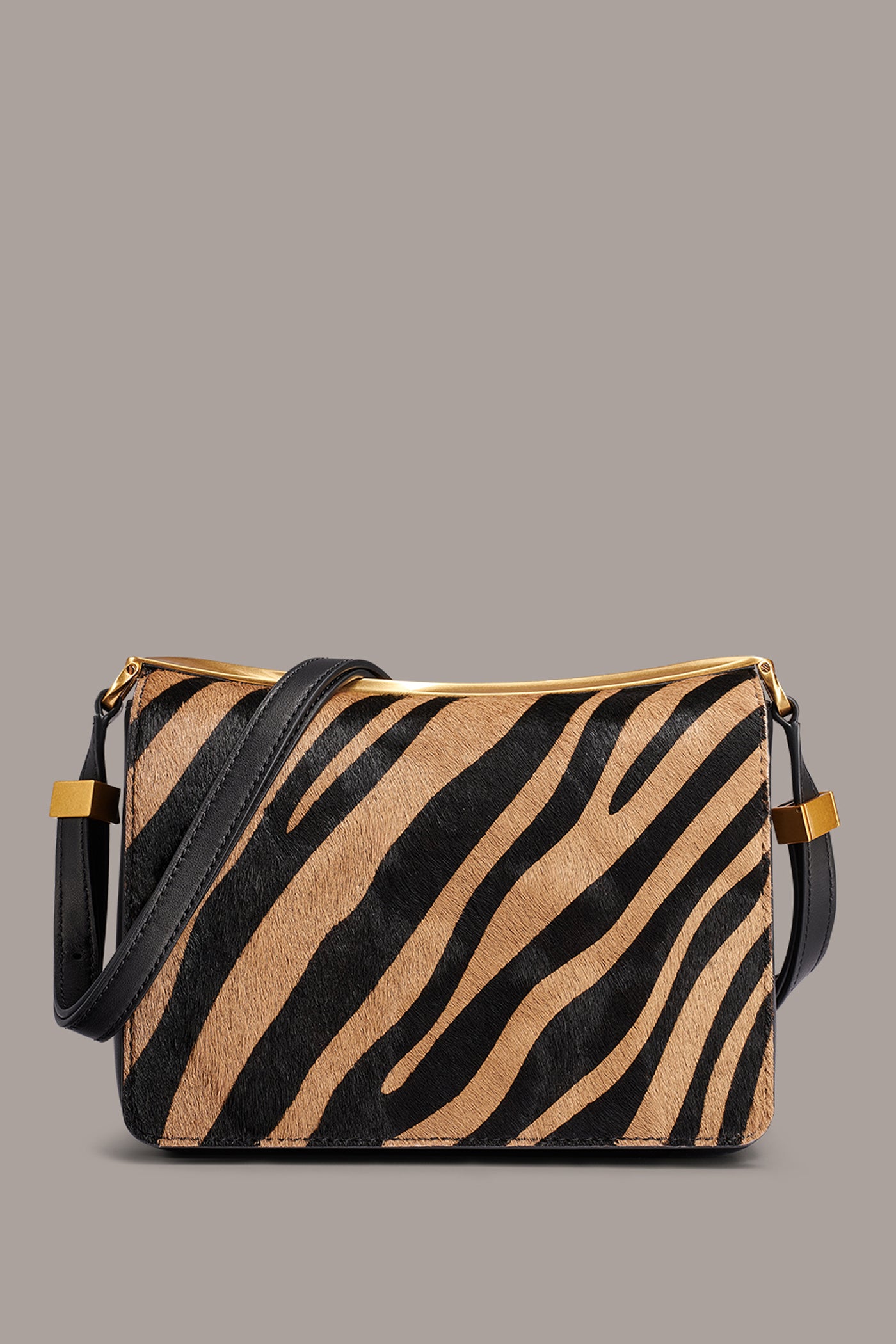 JERICHO ZEBRA CALF HAIR SHOULDER BAG VIEW 1