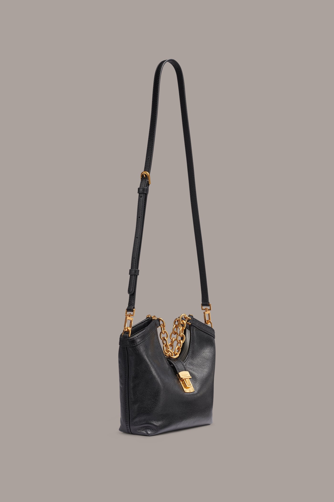 LENO LEATHER SMALL TOTE VIEW 3