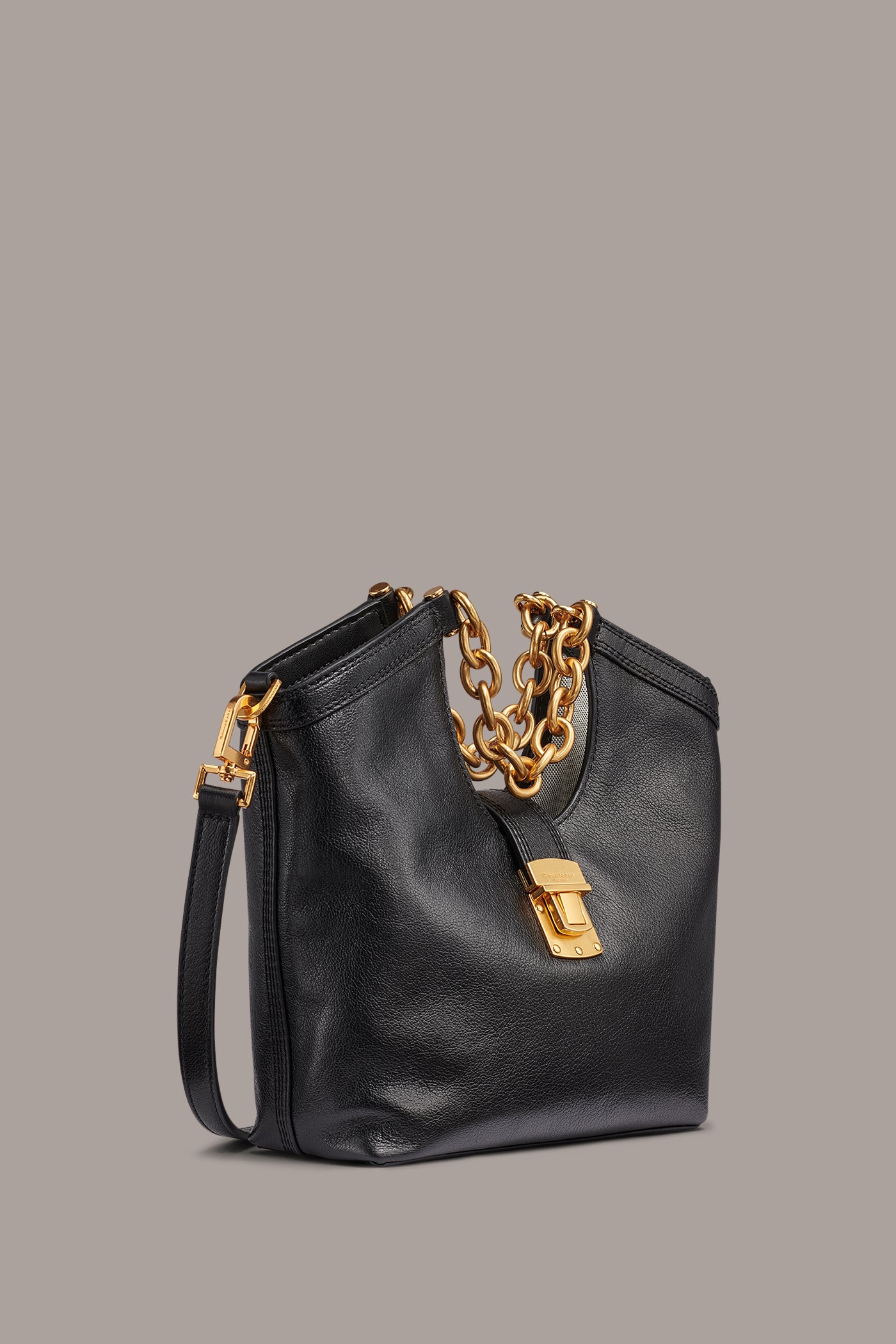 LENO LEATHER SMALL TOTE VIEW 2