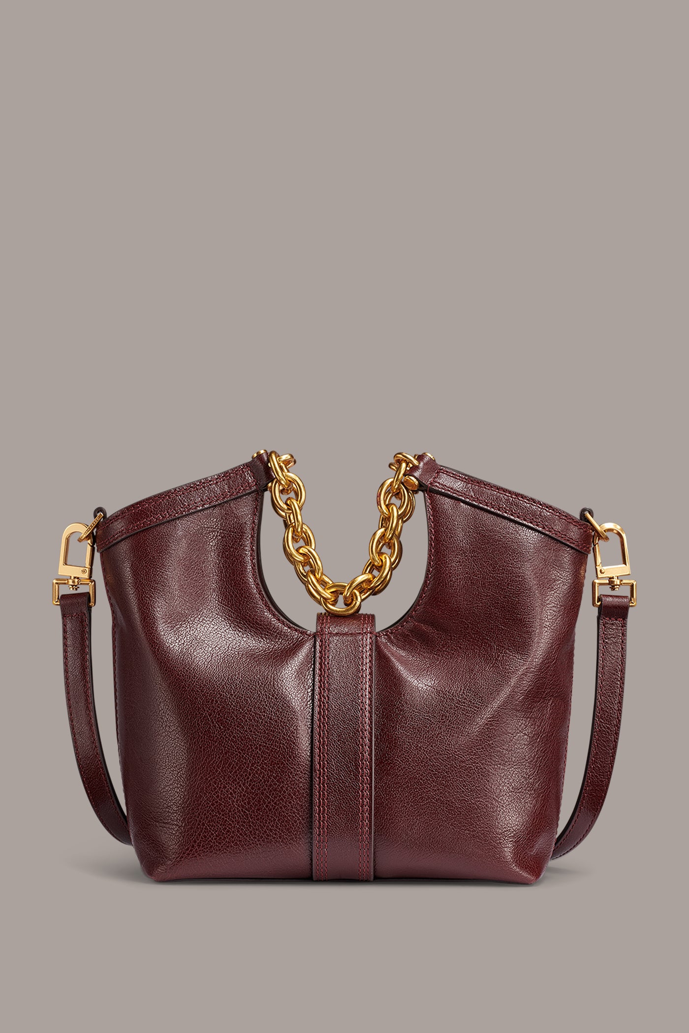 LENO LEATHER SMALL TOTE VIEW 8