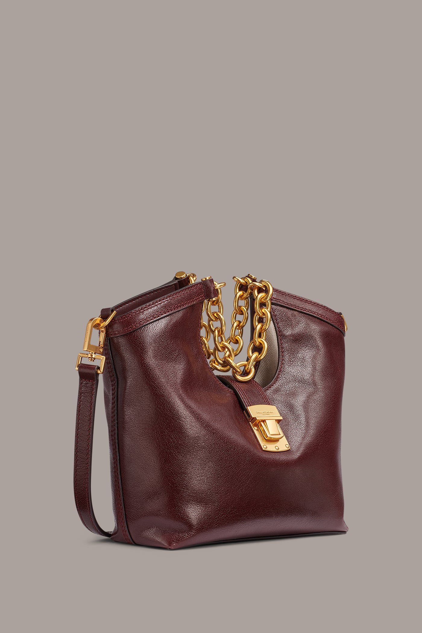 LENO LEATHER SMALL TOTE VIEW 6