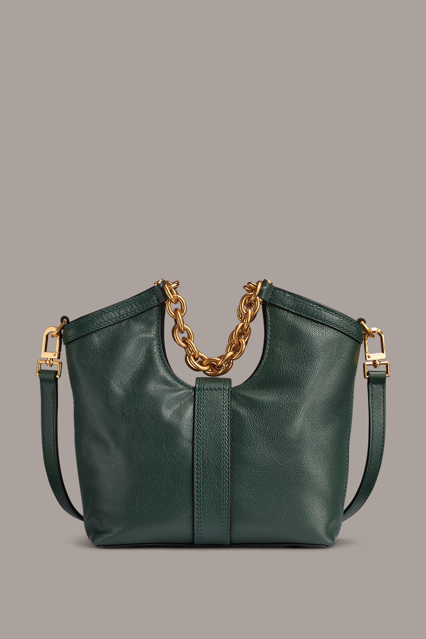LENO LEATHER SMALL TOTE VIEW 6