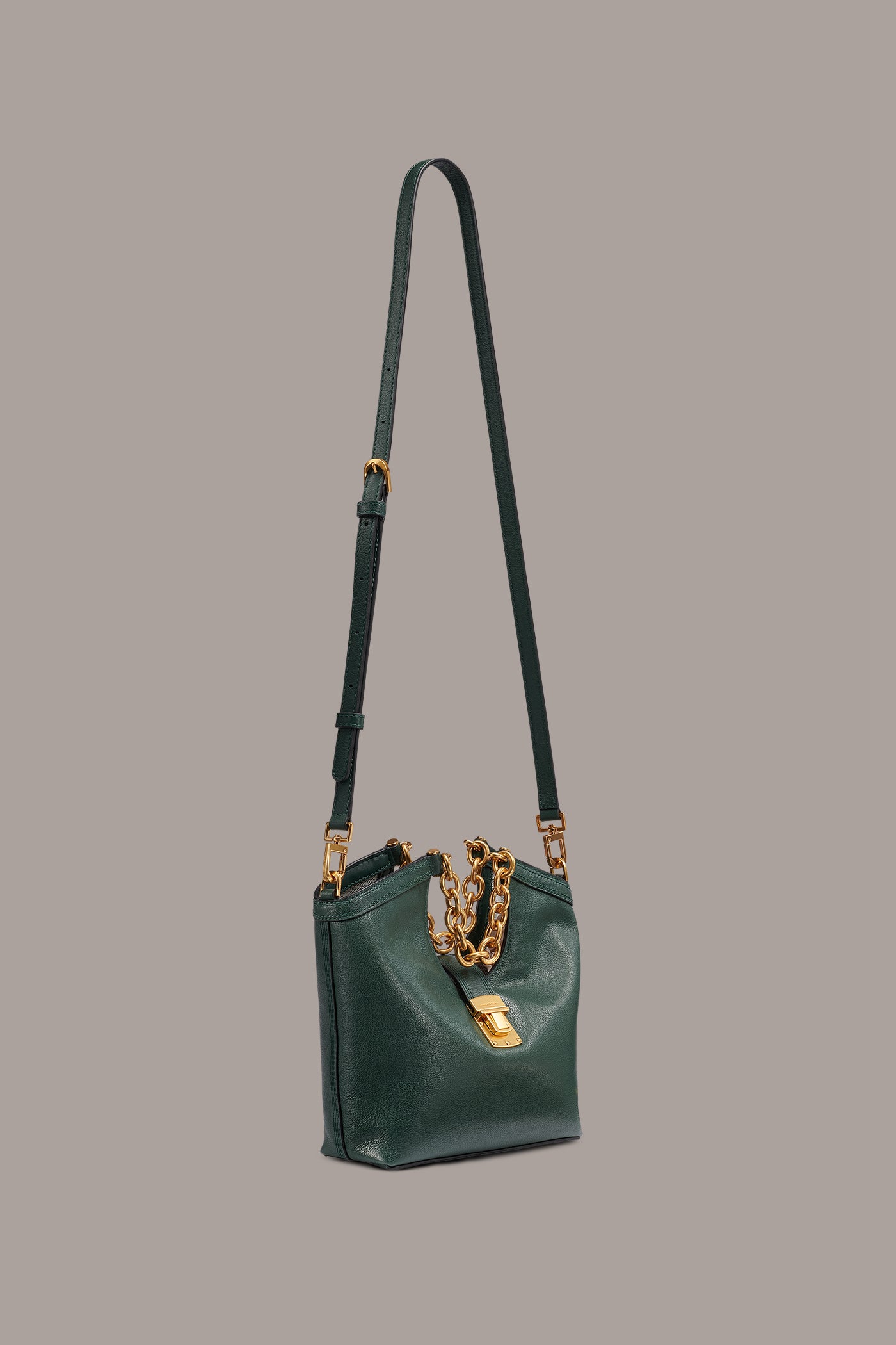LENO LEATHER SMALL TOTE VIEW 5
