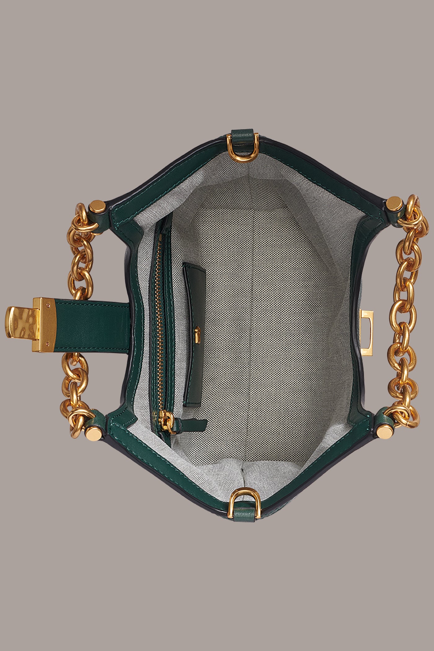 LENO LEATHER SMALL TOTE VIEW 3
